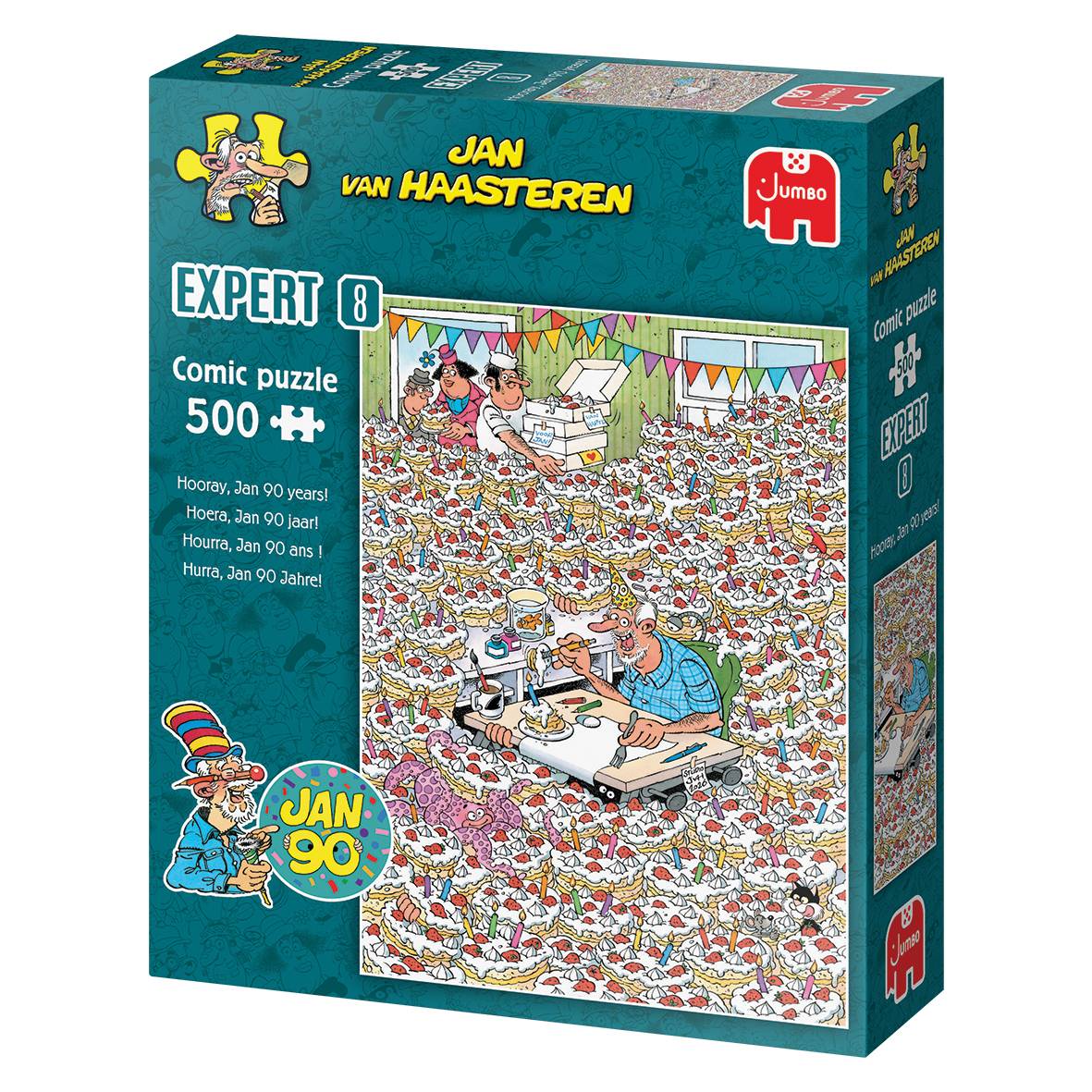 Jan van Haasteren Expert 8 - Hurra, Jan 90 Jahre! Puzzle 500 Teile