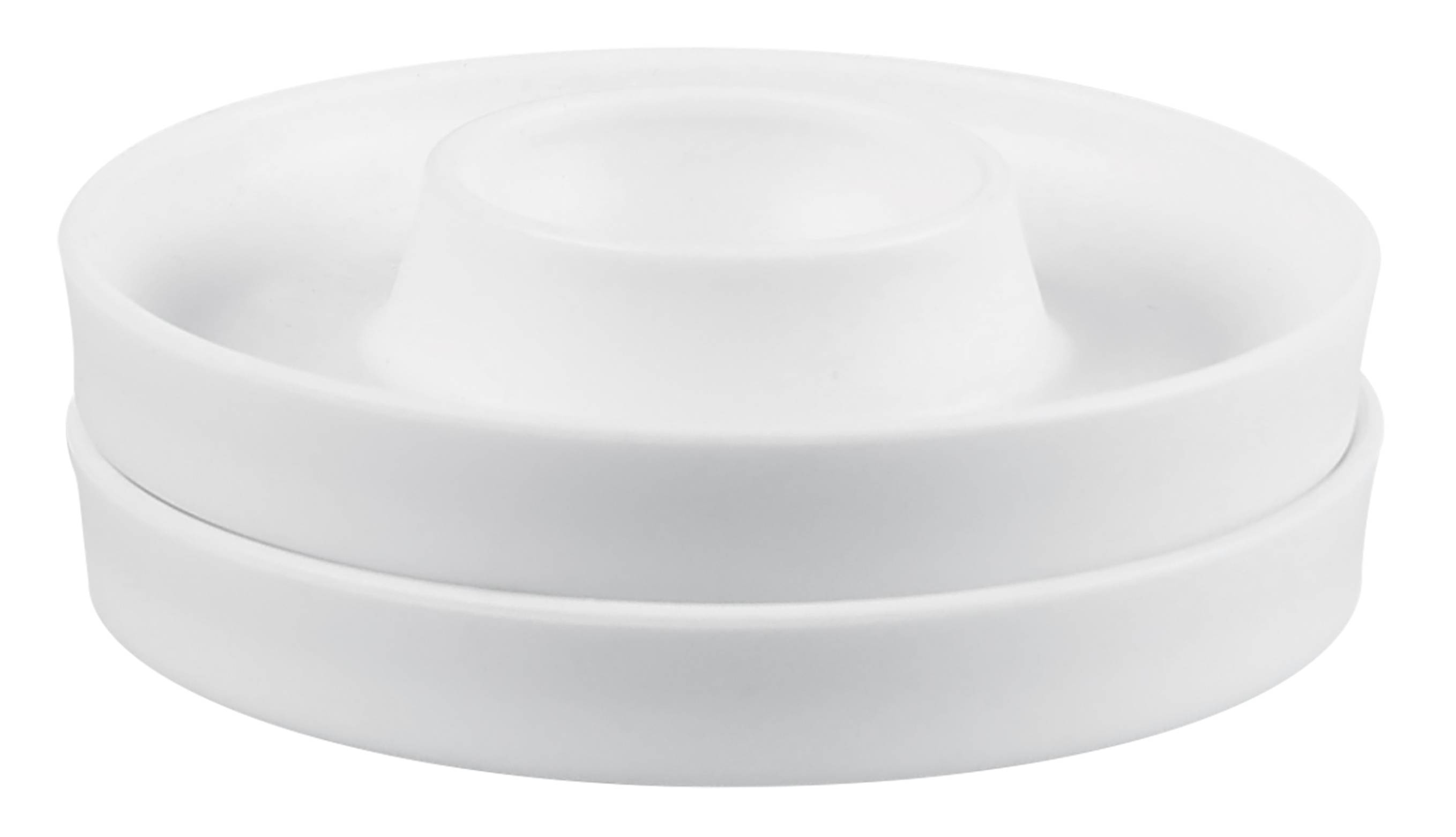 Kesper | Eierbecher, 2er Pack, Material: ø 10 x H 2 cm, Melamin, Maße: cm, Farbe: Weiß | Der ideale Frühstücksbegleiter