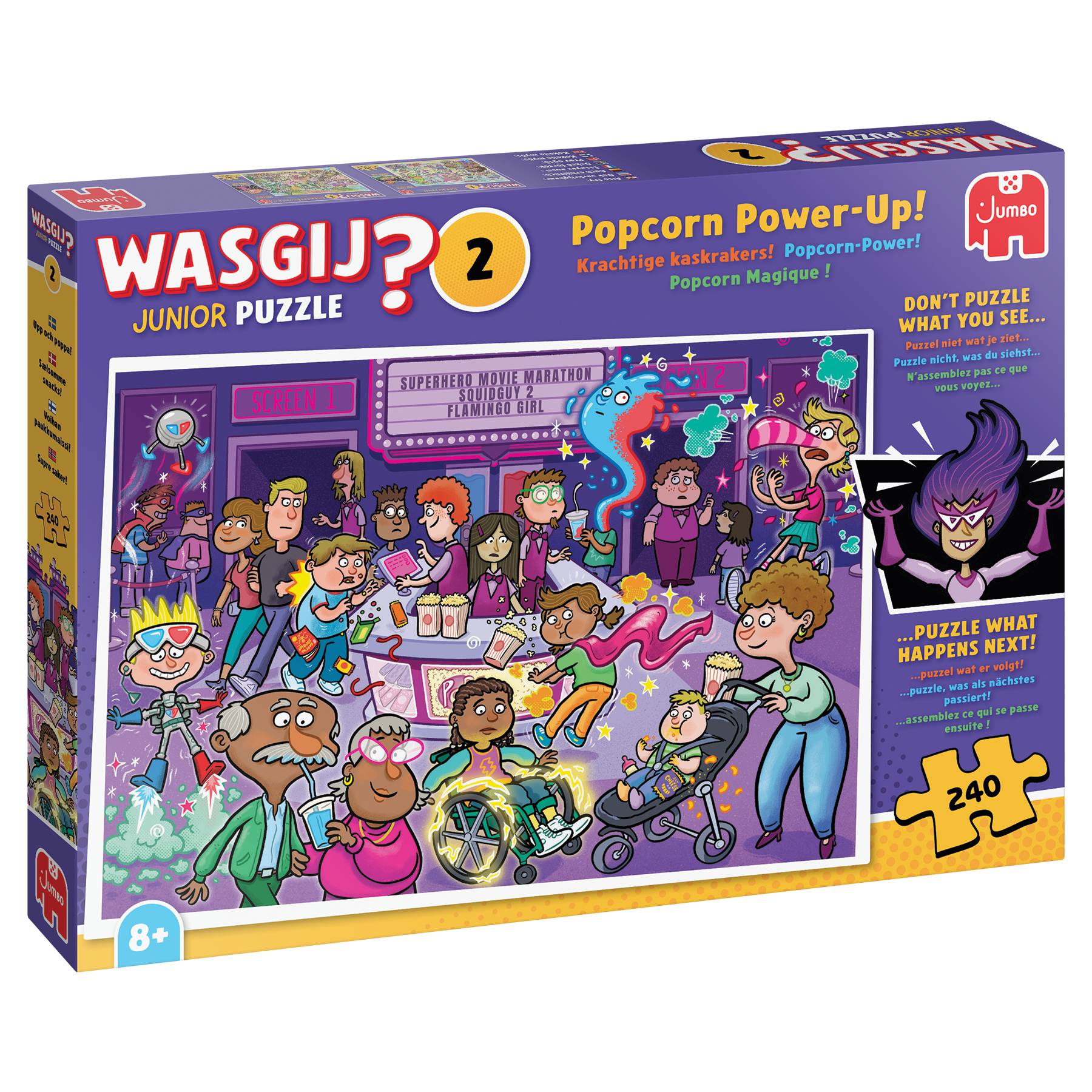 Wasgij Junior 2 - Popcorn-Power! (240 Teile Puzzle)