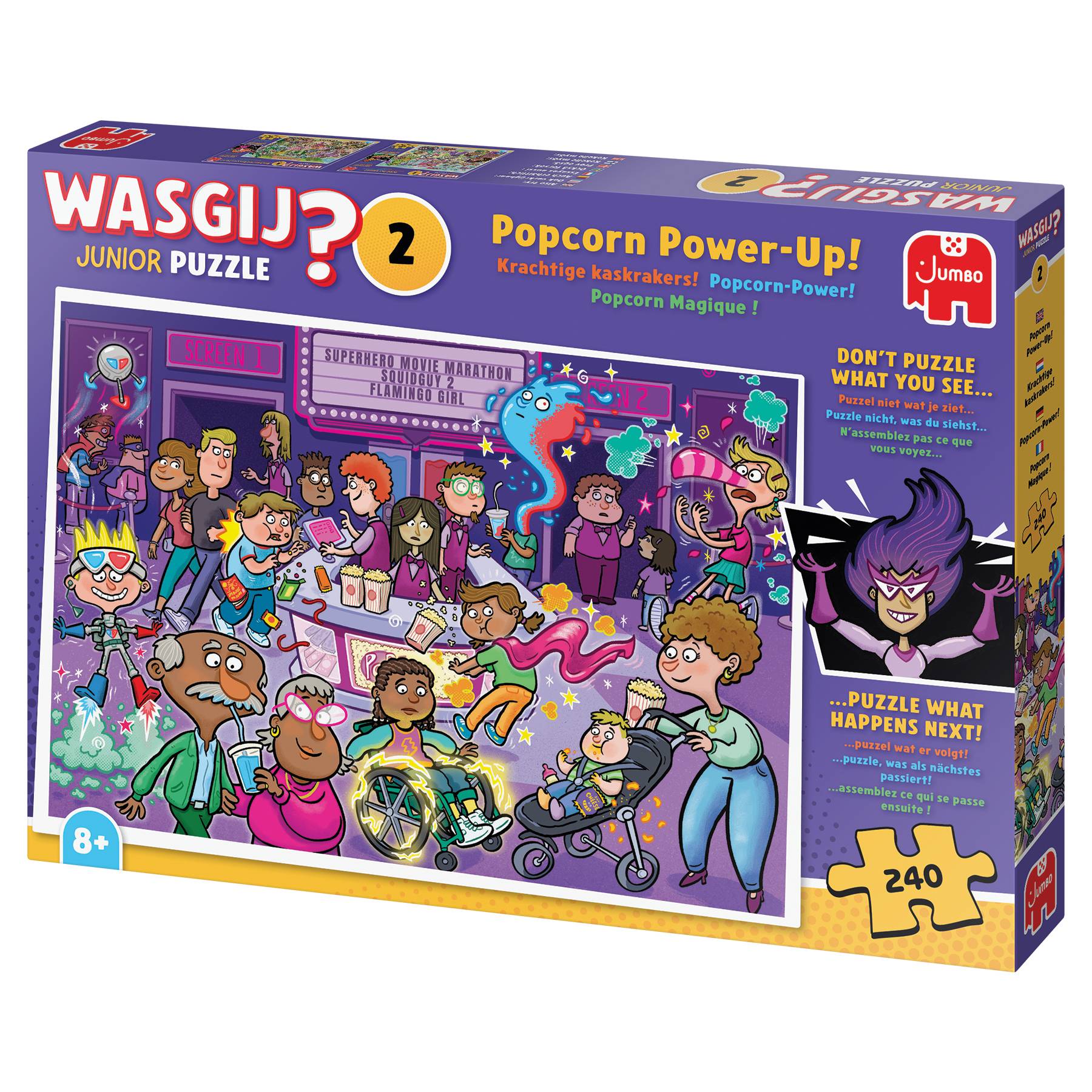Wasgij Junior 2 - Popcorn-Power! (240 Teile Puzzle)