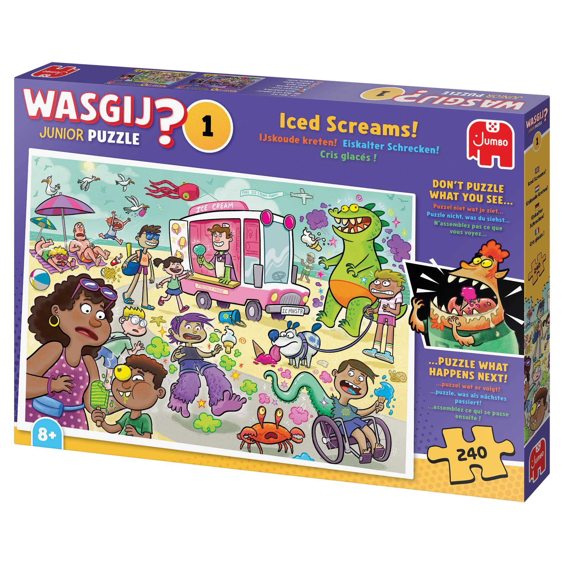 Wasgij Junior 1 - Eiskalter Schrecken! (240 Teile Puzzle)