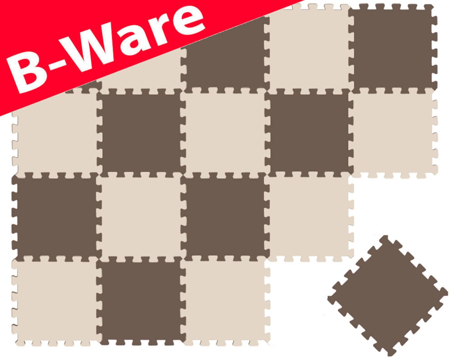 18 Teile Baby Kinder Puzzlematte ab Null - 30x30 Puzzle Spielmatte Krabbelmatte