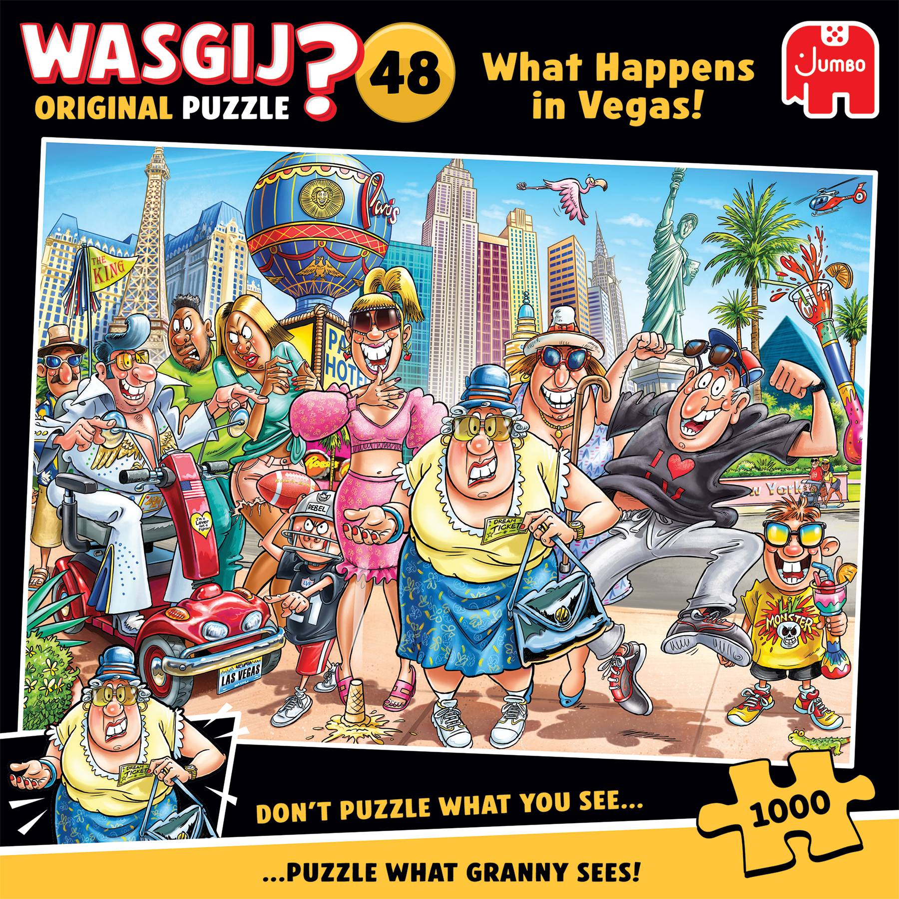 Wasgij Original 48, Was in Vegas passiert!, 1000 Teile Puzzle