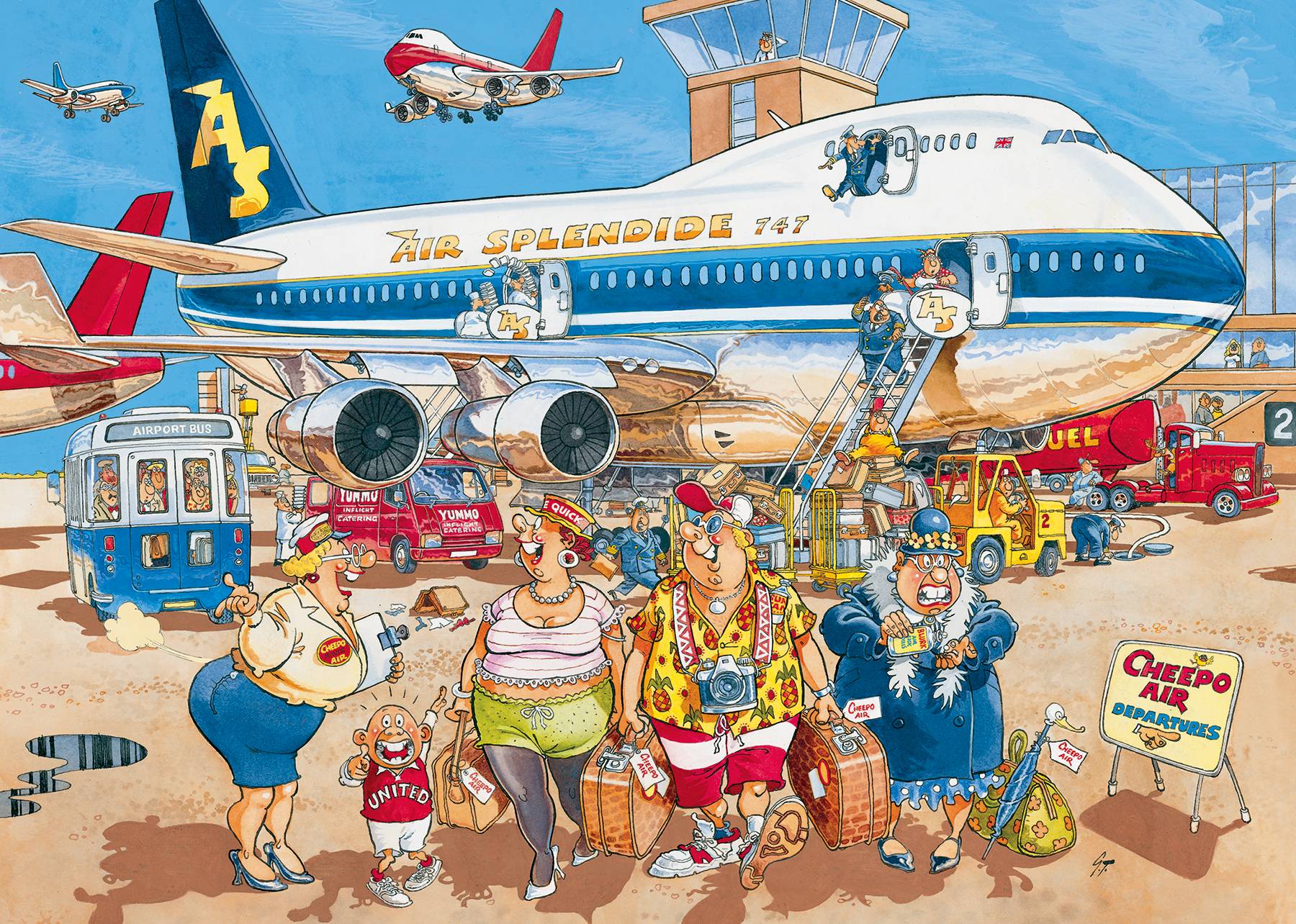 Wasgij Original 2, Schöne Ferien, 1000 Teile Puzzle