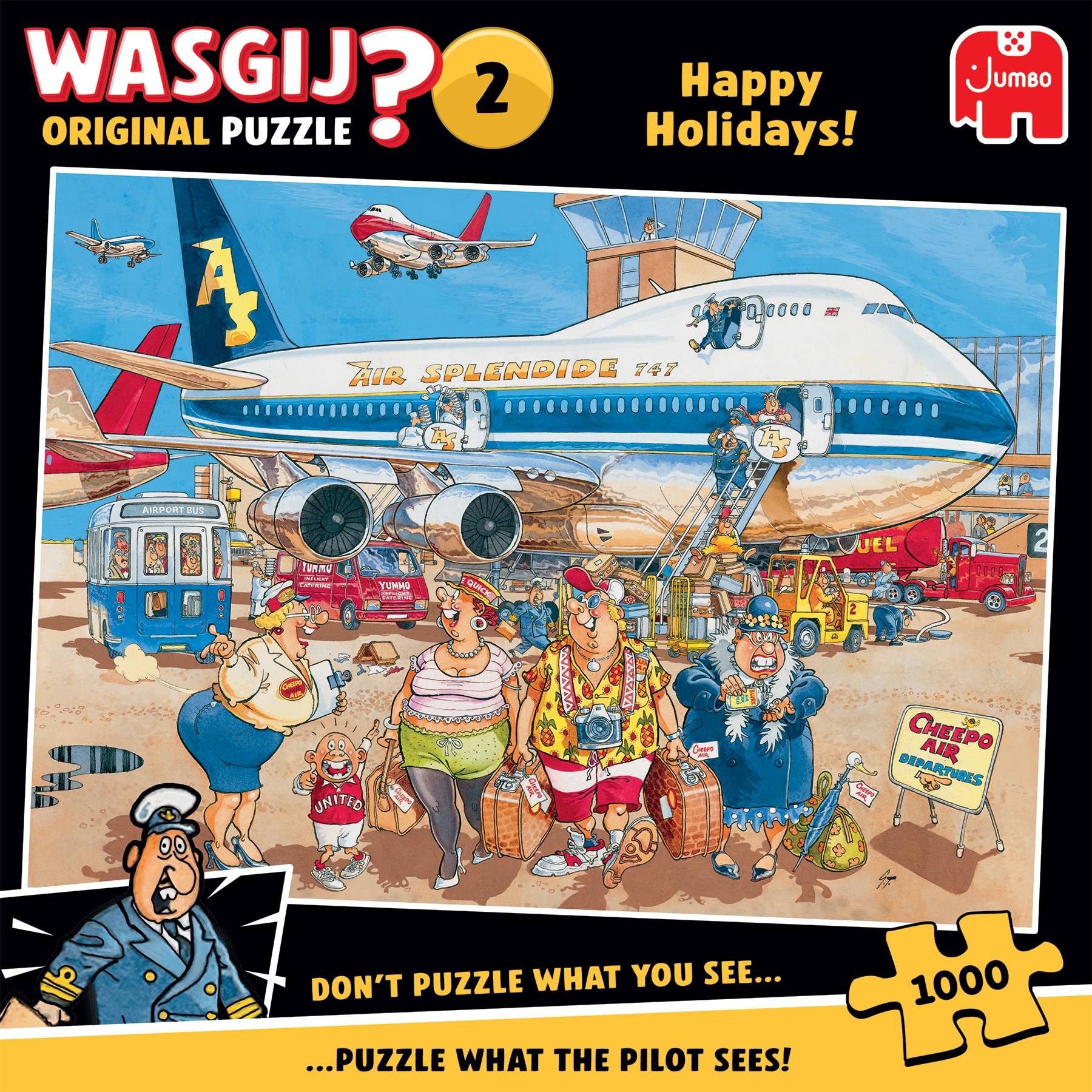 Wasgij Original 2, Schöne Ferien, 1000 Teile Puzzle