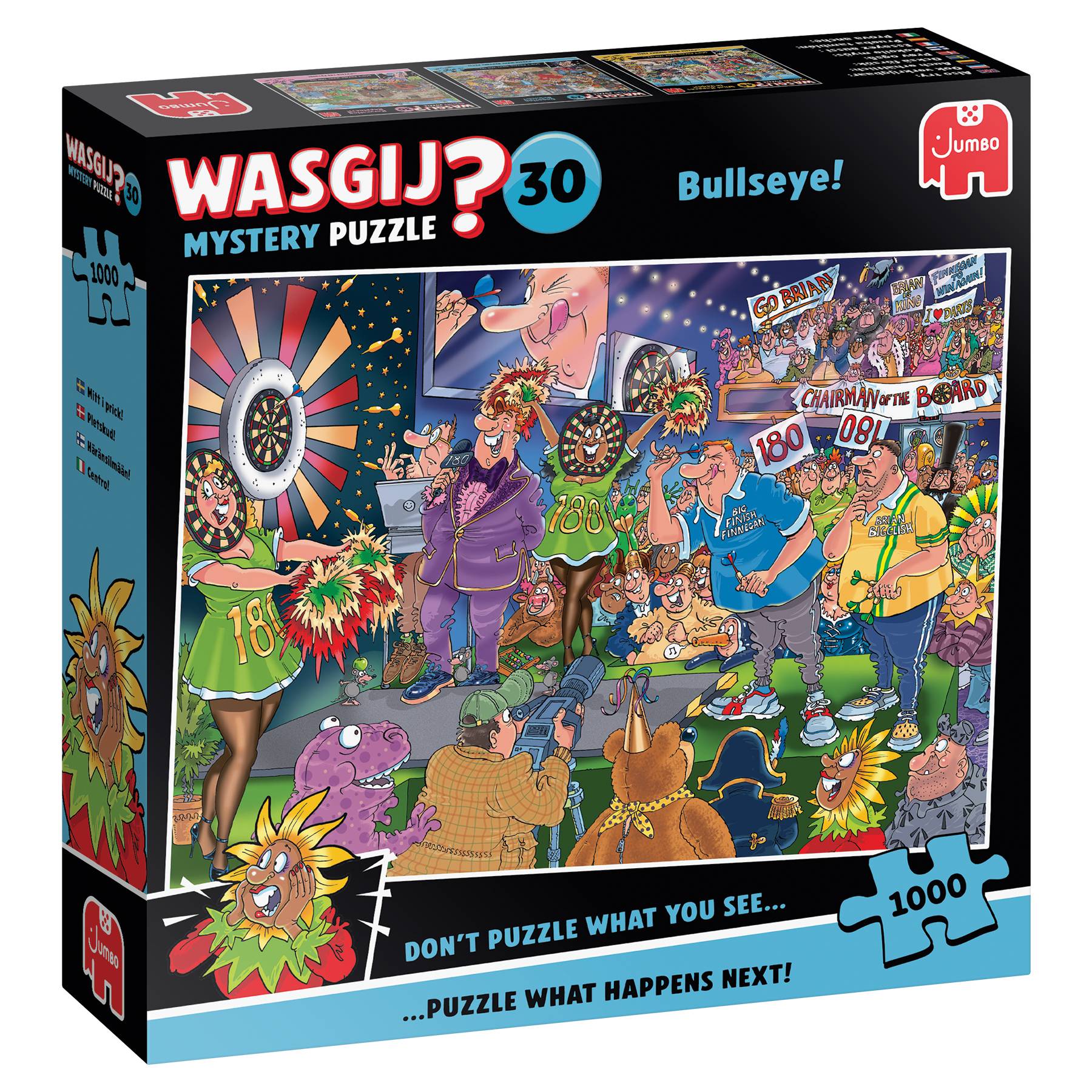 Schachtelkunst für „WASGIJ? 30 Mystery Puzzle Bullseye!