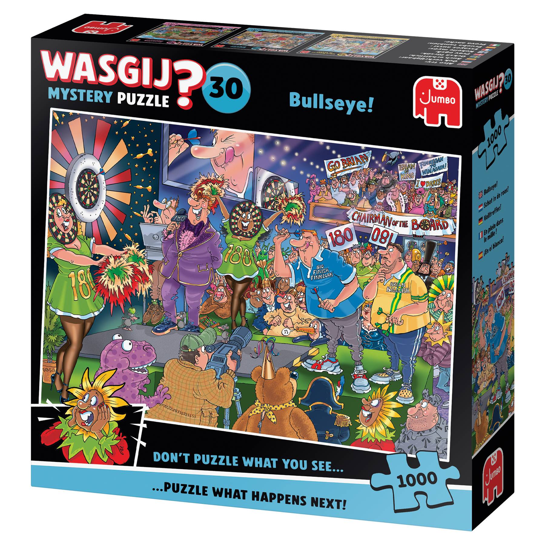 Kasten für „Wasgij? 30 Mystery Puzzle: Bullseye!
