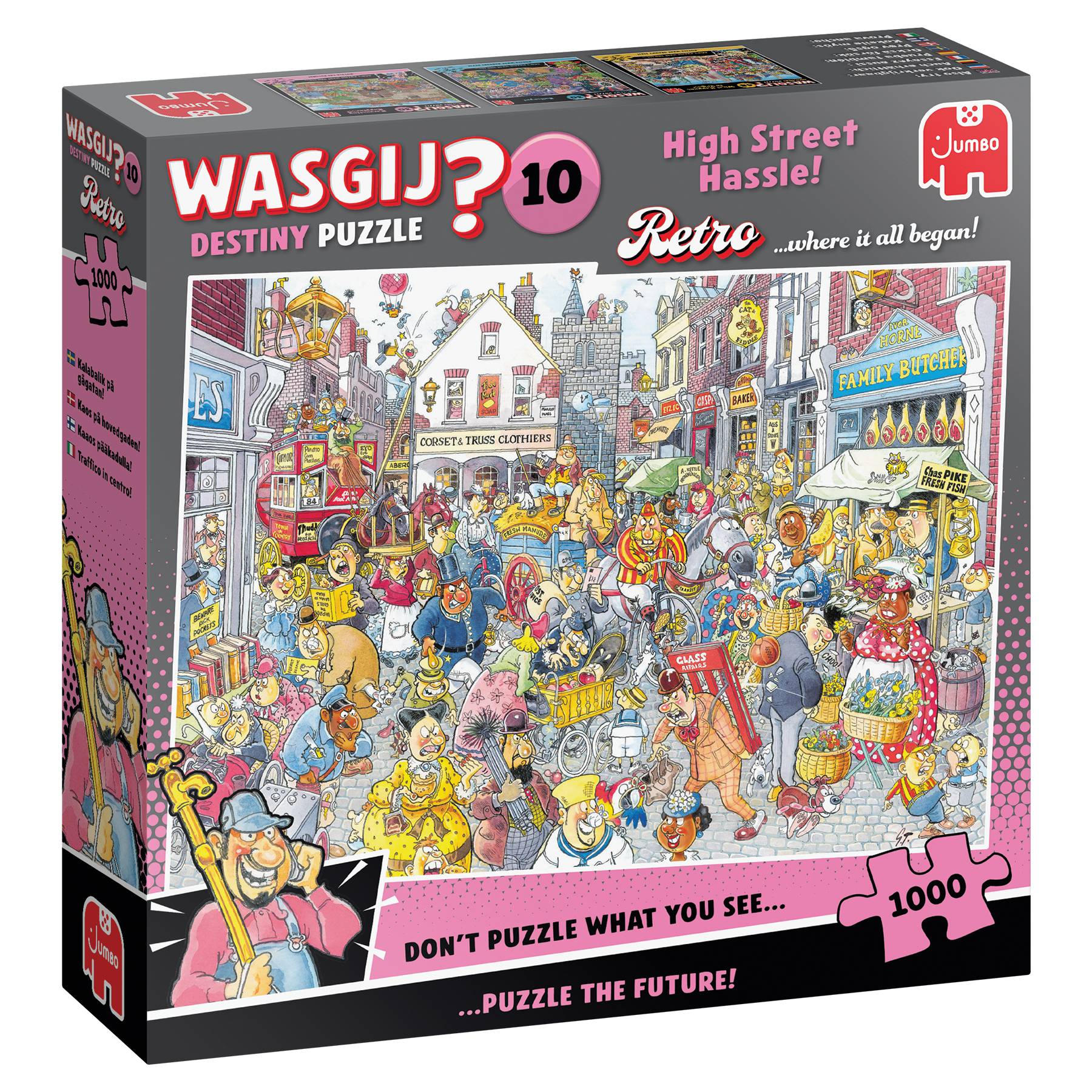 Wasgij Destiny Retro 10, Ärger auf der Hauptstraße!, 1000 Teile Puzzle