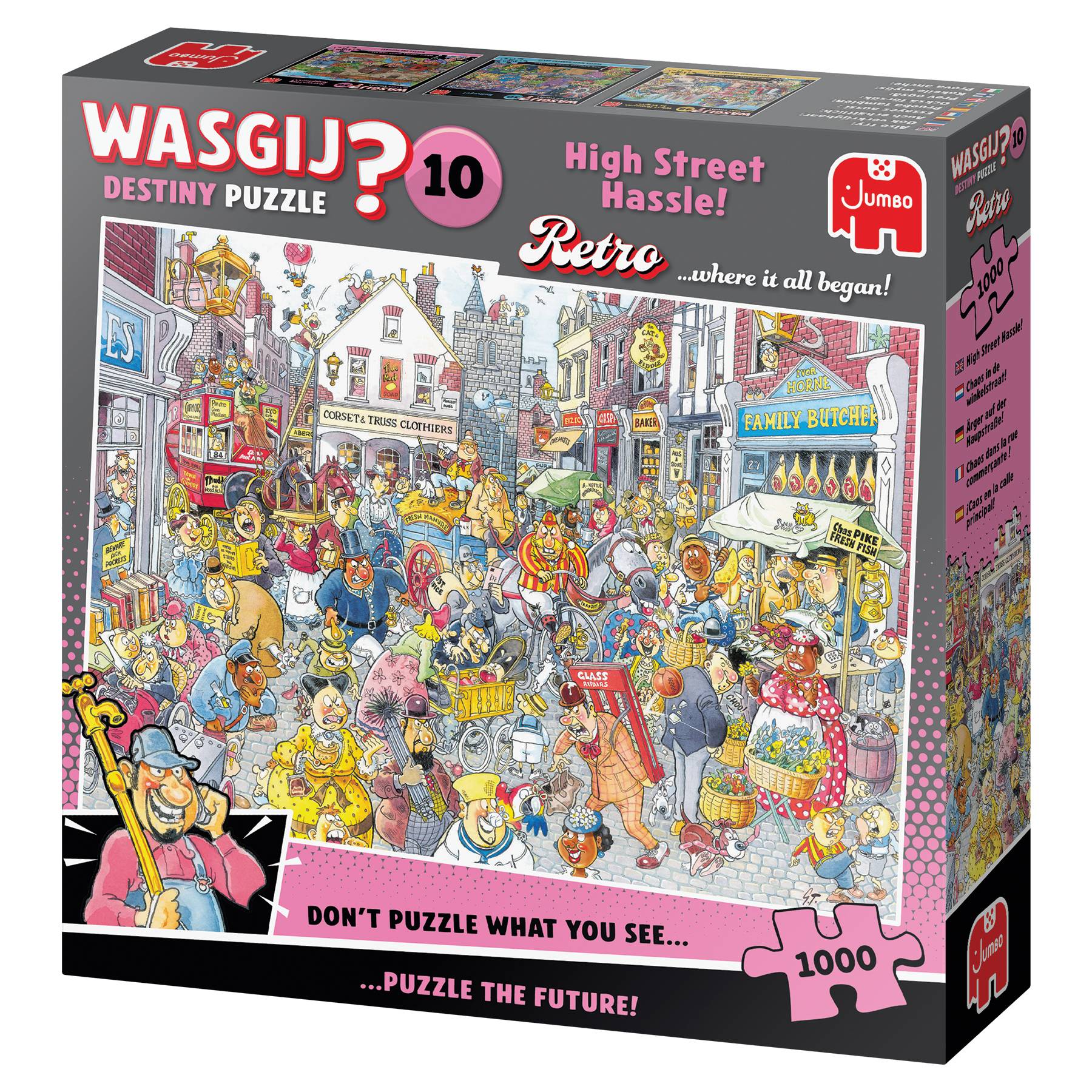 Wasgij Destiny Retro 10, Ärger auf der Hauptstraße!, 1000 Teile Puzzle