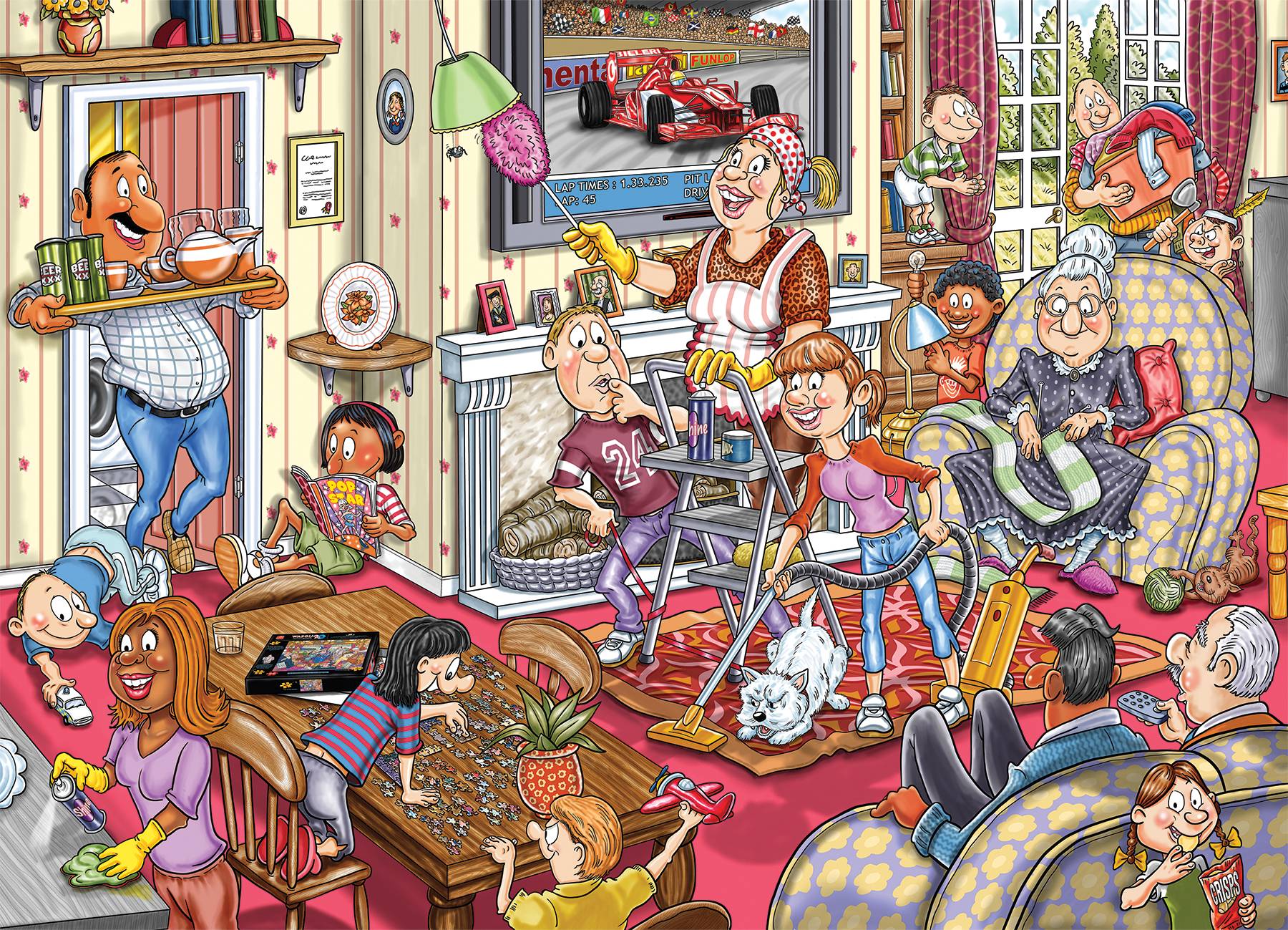 Wasgij Mystery Retro 10, Endlich Frühling!, 1000 Teile Puzzle