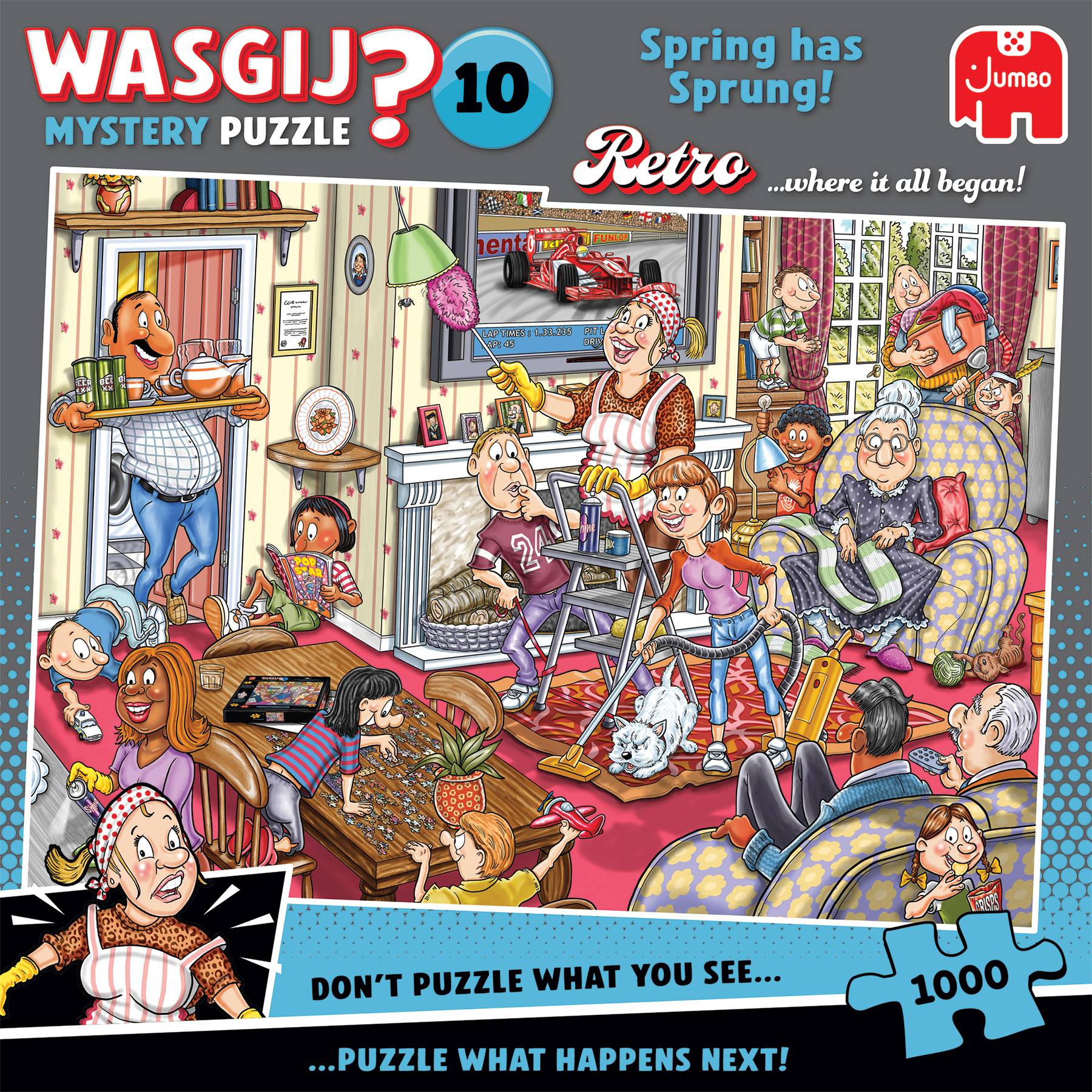 Wasgij Mystery Retro 10, Endlich Frühling!, 1000 Teile Puzzle