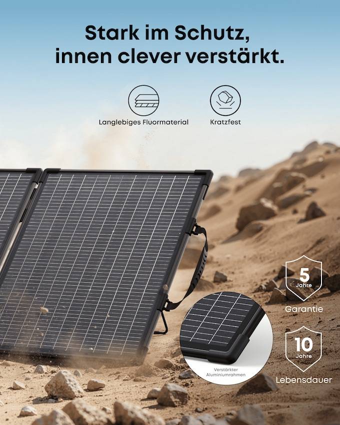 ANKER SOLIX Solarpanel PS100 B, tragbar
