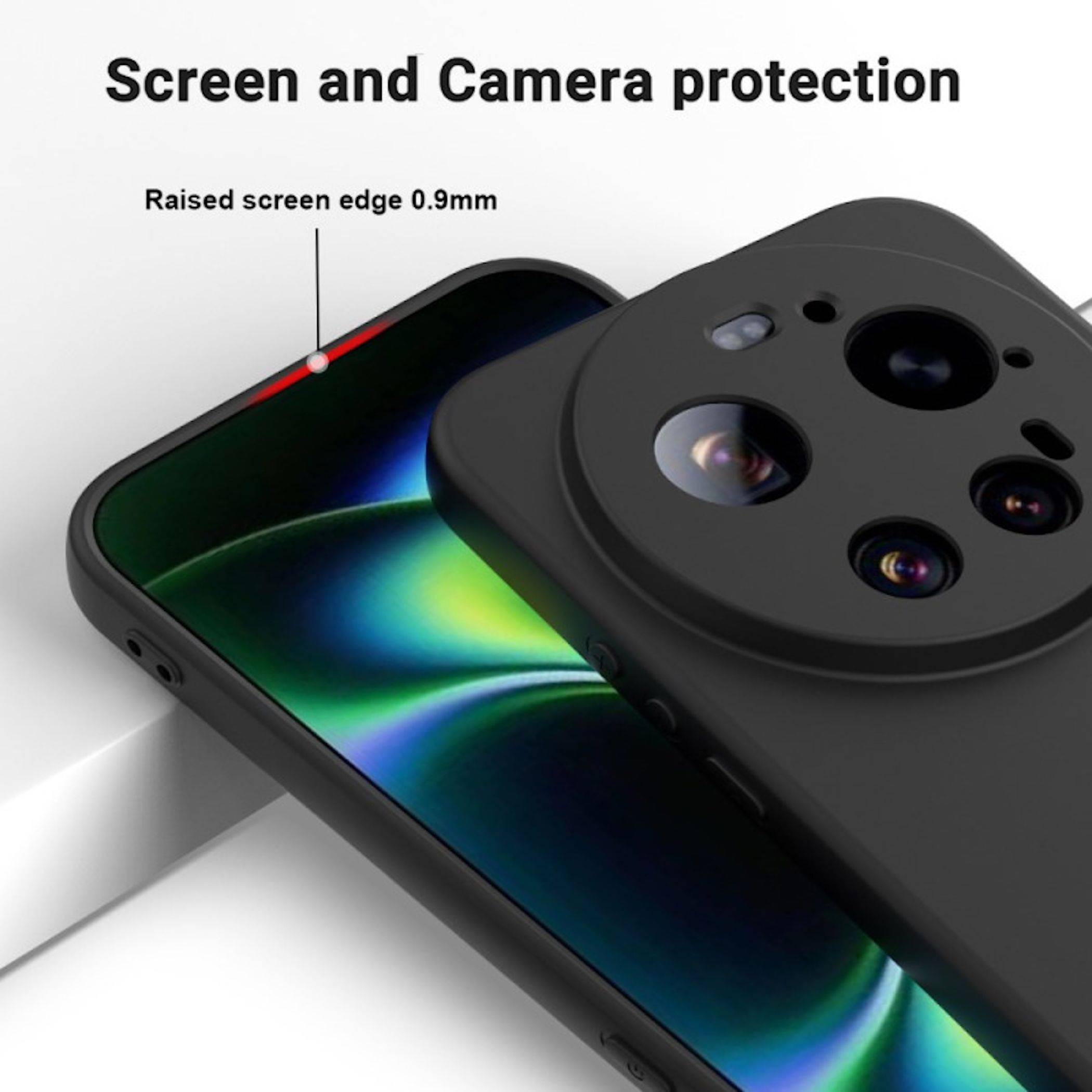 Handy Hülle für Xiaomi 17 Ultra Silikon TPU Slim Dünn Stoßfest Flexibel Schwarz