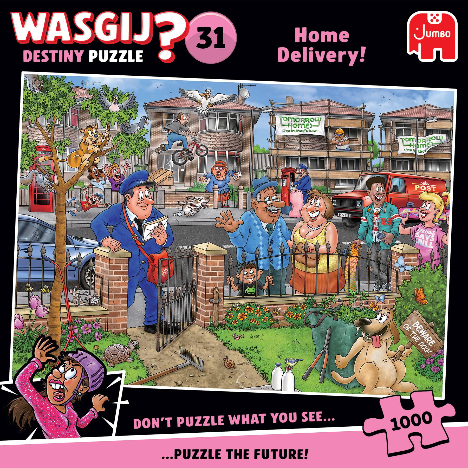 Wasgij Destiny 31 - Lieferung frei Haus - 1000 Teile Puzzle