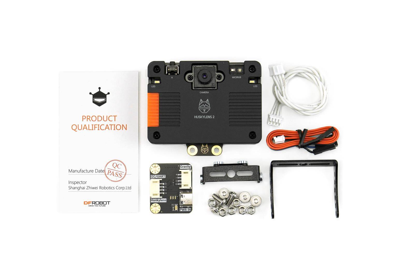 DFRobot HUSKYLENS 2 AI Vision Sensor, LLM, USB-C, I2C, UART, 6 TOPS, 2 MP, 3,3-5 V