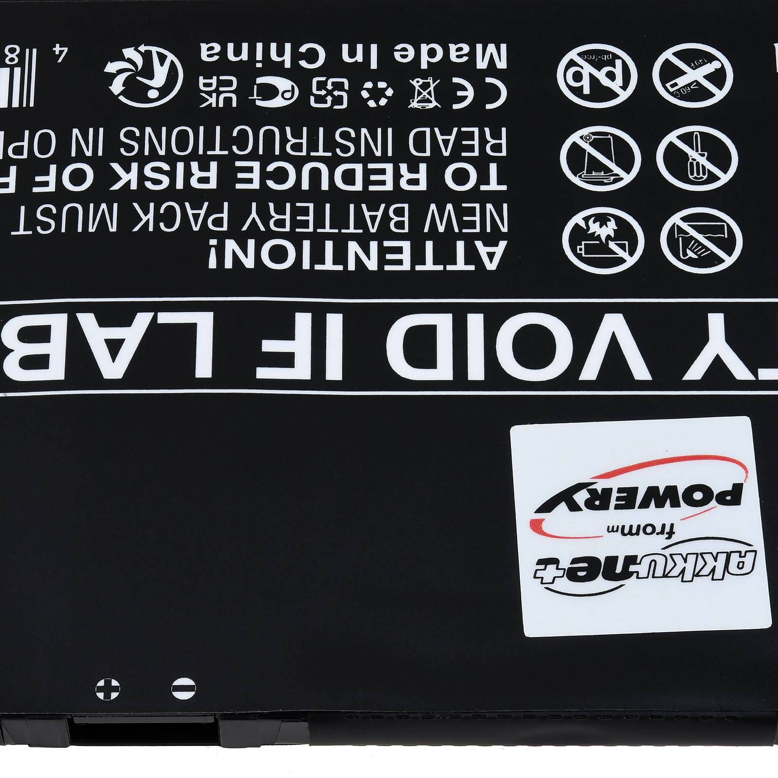 Powery Akku für Asus VivoBook 16X K3605ZV-N1518W Laptop, 11,55V, Li-Polymer