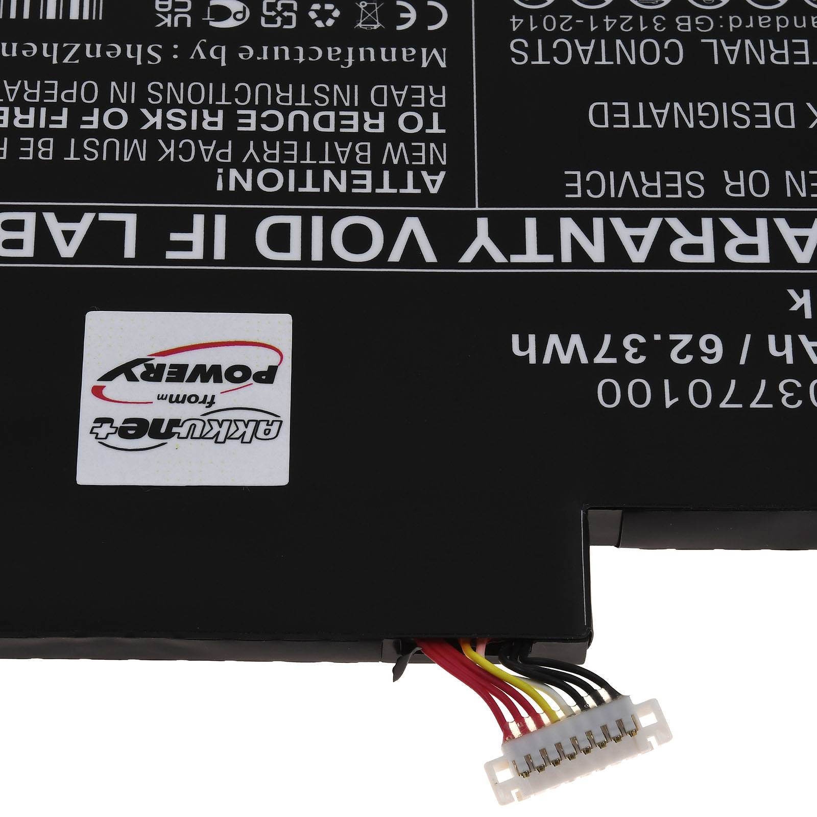 Powery Akku für Asus ZenBook Pro 15 UX535LI-BO052 Laptop, 15,4V, Li-Polymer