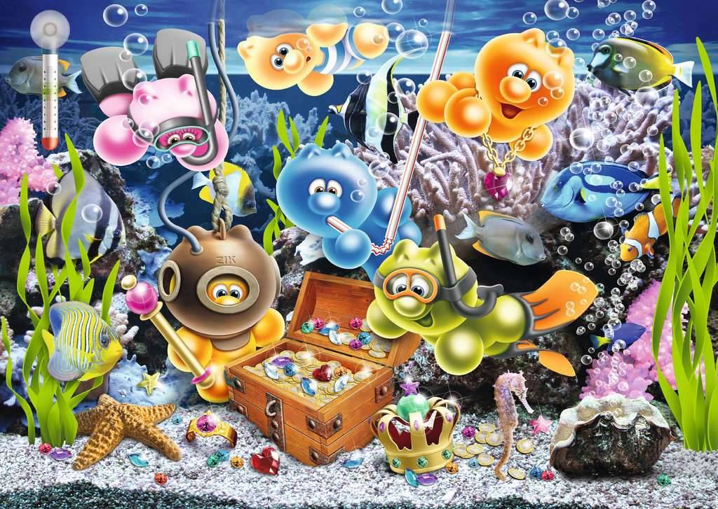 Ravensburger Puzzle – Gelini im Unterwasserspaß (1000 Teile)