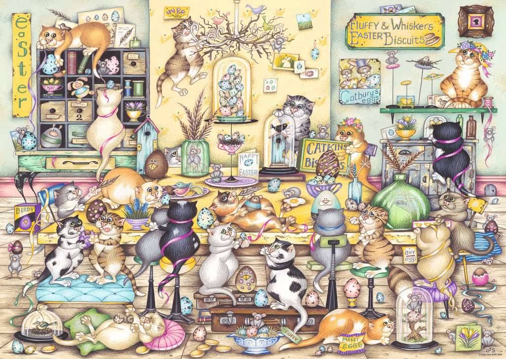 Crazy Cats – 1000 Teile Puzzle von Ravensburger