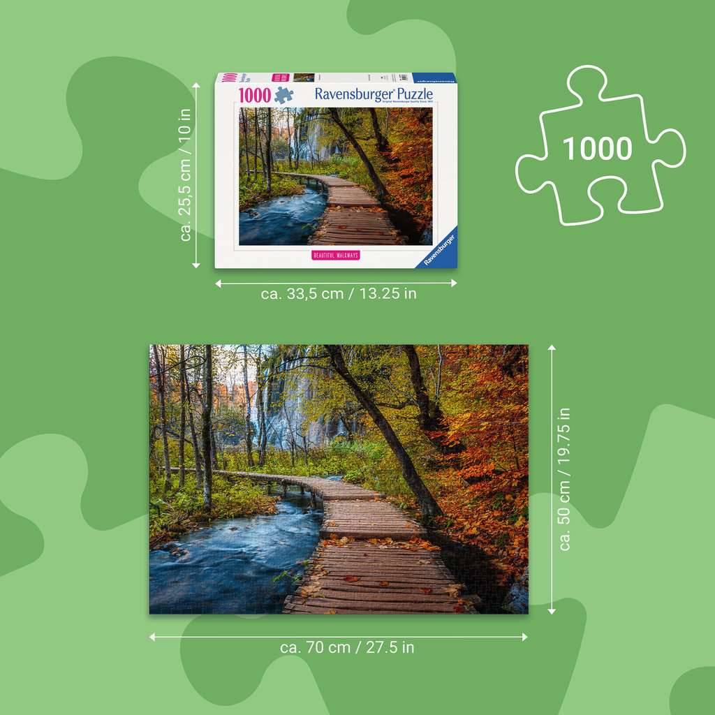 Herbstlicher Waldweg – 1000 Teile Puzzle von Ravensburger