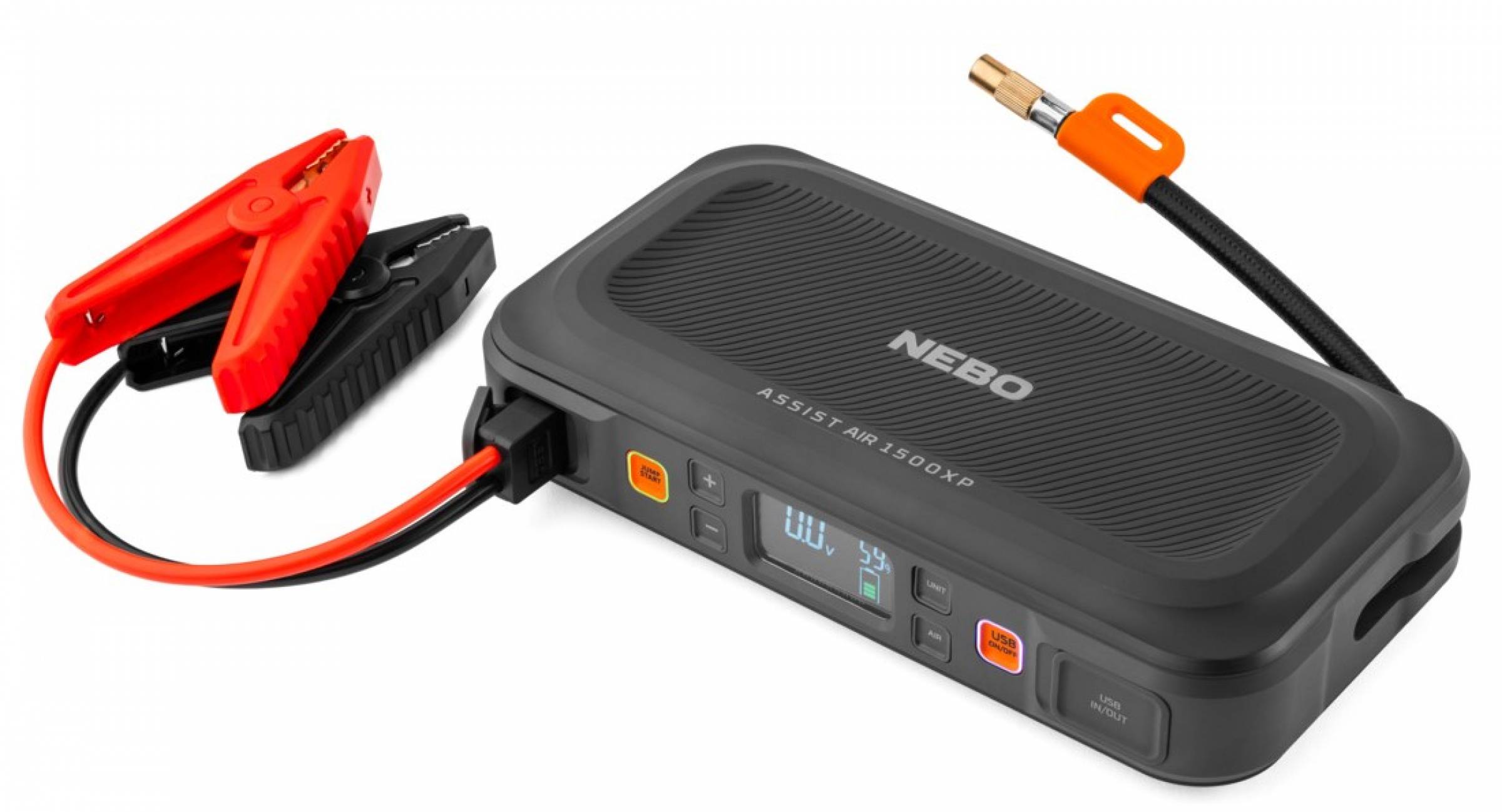 NEBO JUMPSTARTER Assist Air 1500XP 12V 1500A Kompressor Powerbank Leuchte