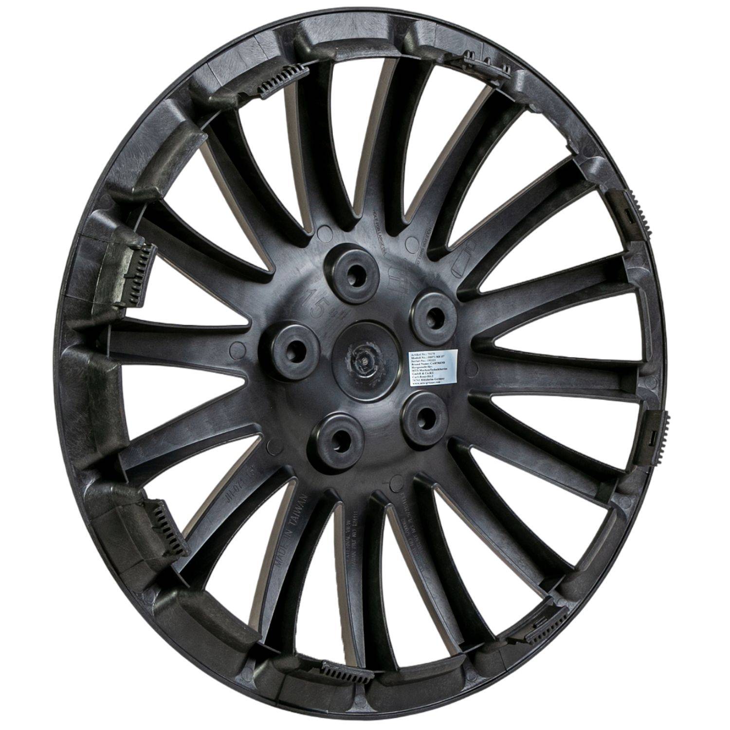 Radzierblenden-Set Suzuka 14 Zoll Schwarz