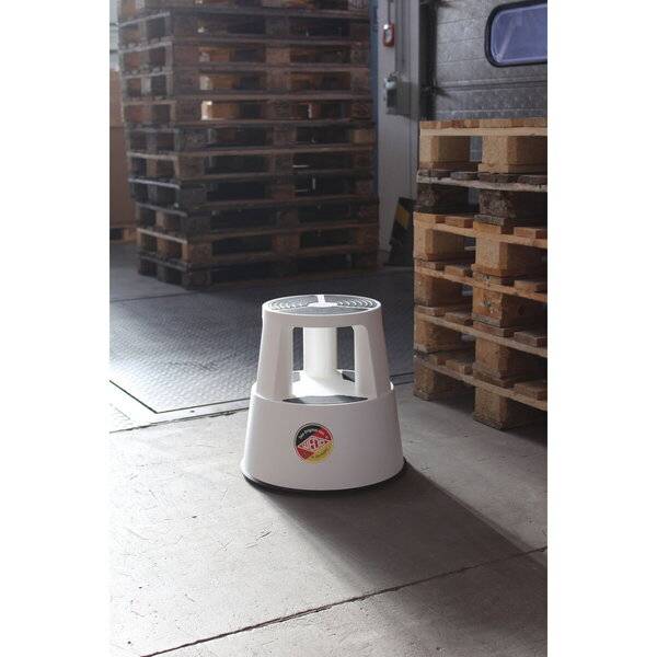 Rollhocker SuperStep Kunststoff weiß