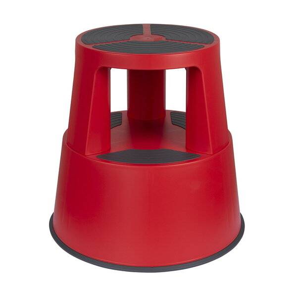 Rollhocker SuperStep Kunststoff rot - Banderolenverpackung
