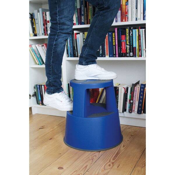 Rollhocker SuperStep Kunststoff blau - Banderolenverpackung