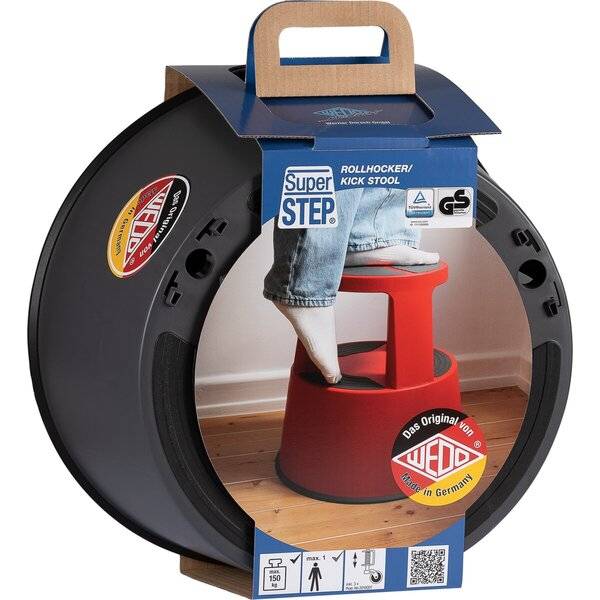 Rollhocker SuperStep Kunststoff grau - Banderolenverpackung