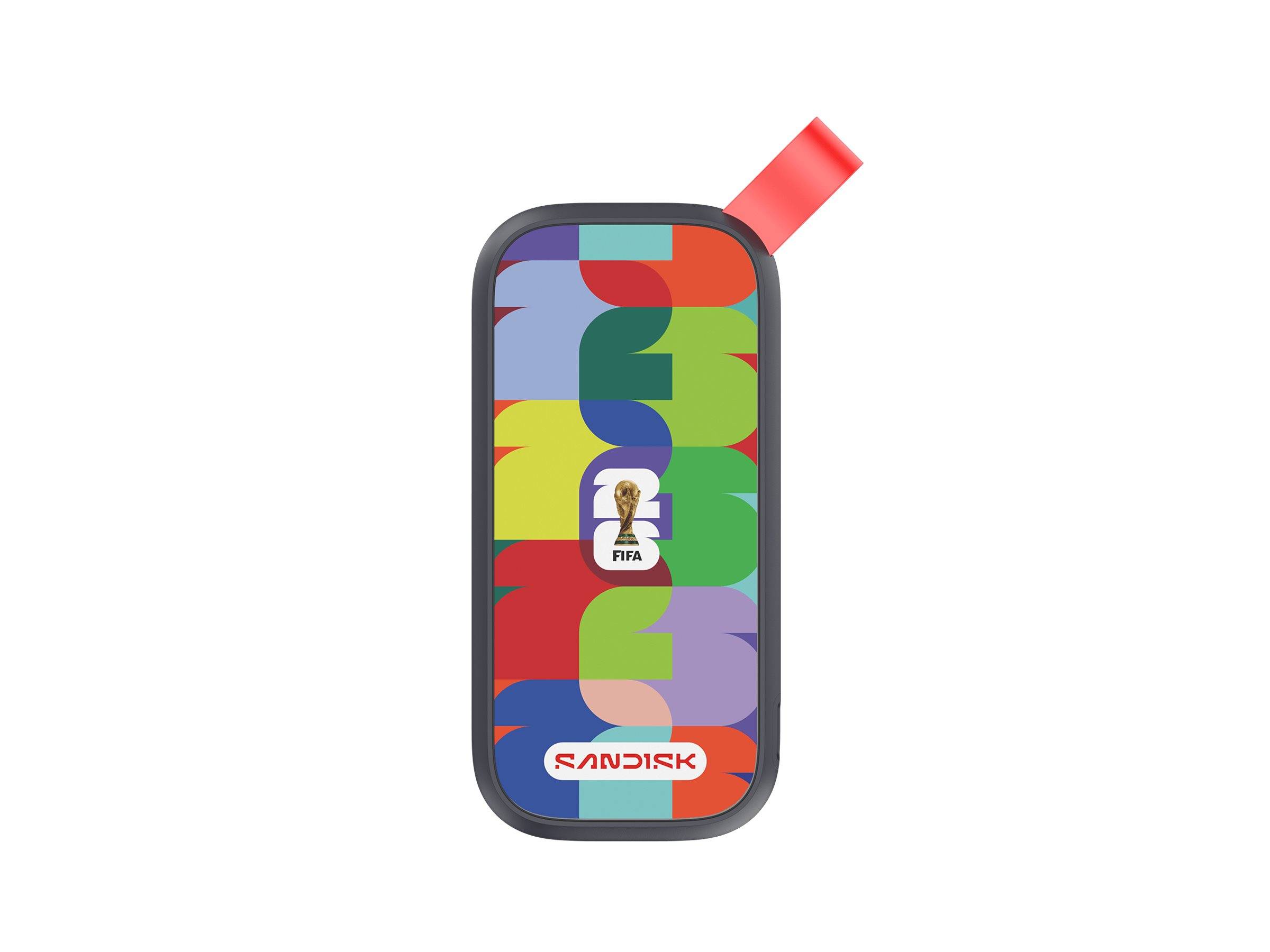 SanDisk FIFA World Cup 2026 Edition SSD 1 TB extern tragbar USB 3.2 Gen 2 USB-C Steckverbinder