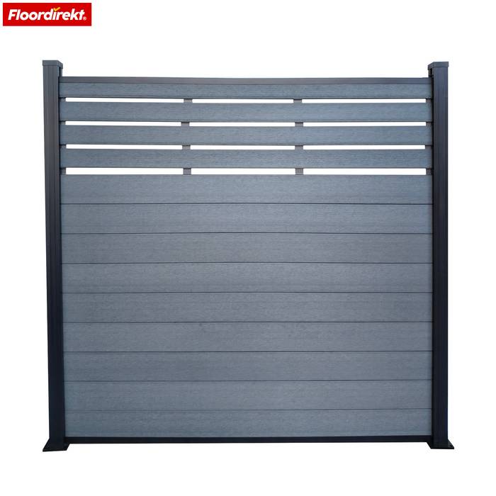 FLOORDIREKT Sichtschutzzaun Elba - Flexibel & individuell aufbaubar - Aus hochwertigem WPC-Material - 180 x 180