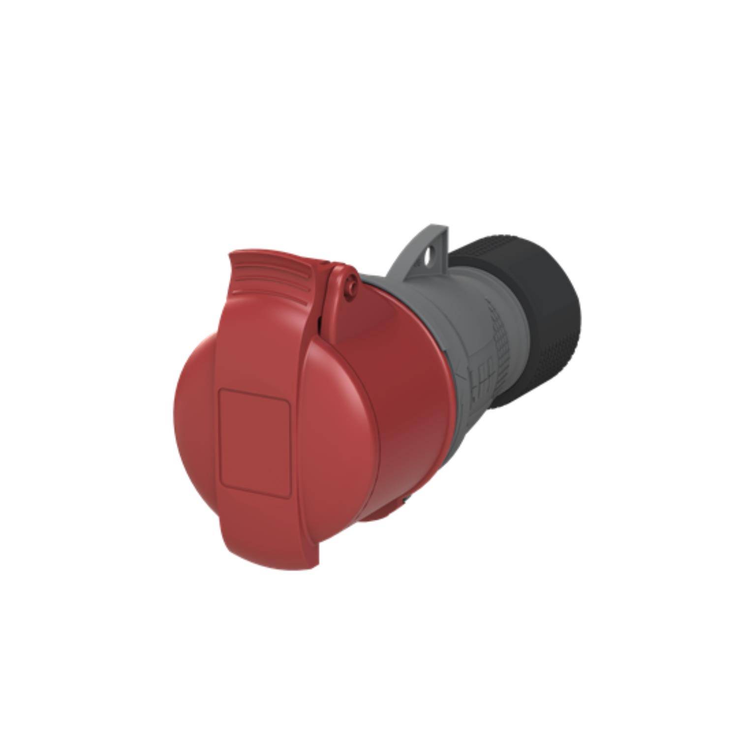 Amphenol 16 Ampere CEE Kupplungssteckverbinder 5-polig (3P+N+PE) Buchse, Kodierung 6h rot 200/346V bis 240/415V