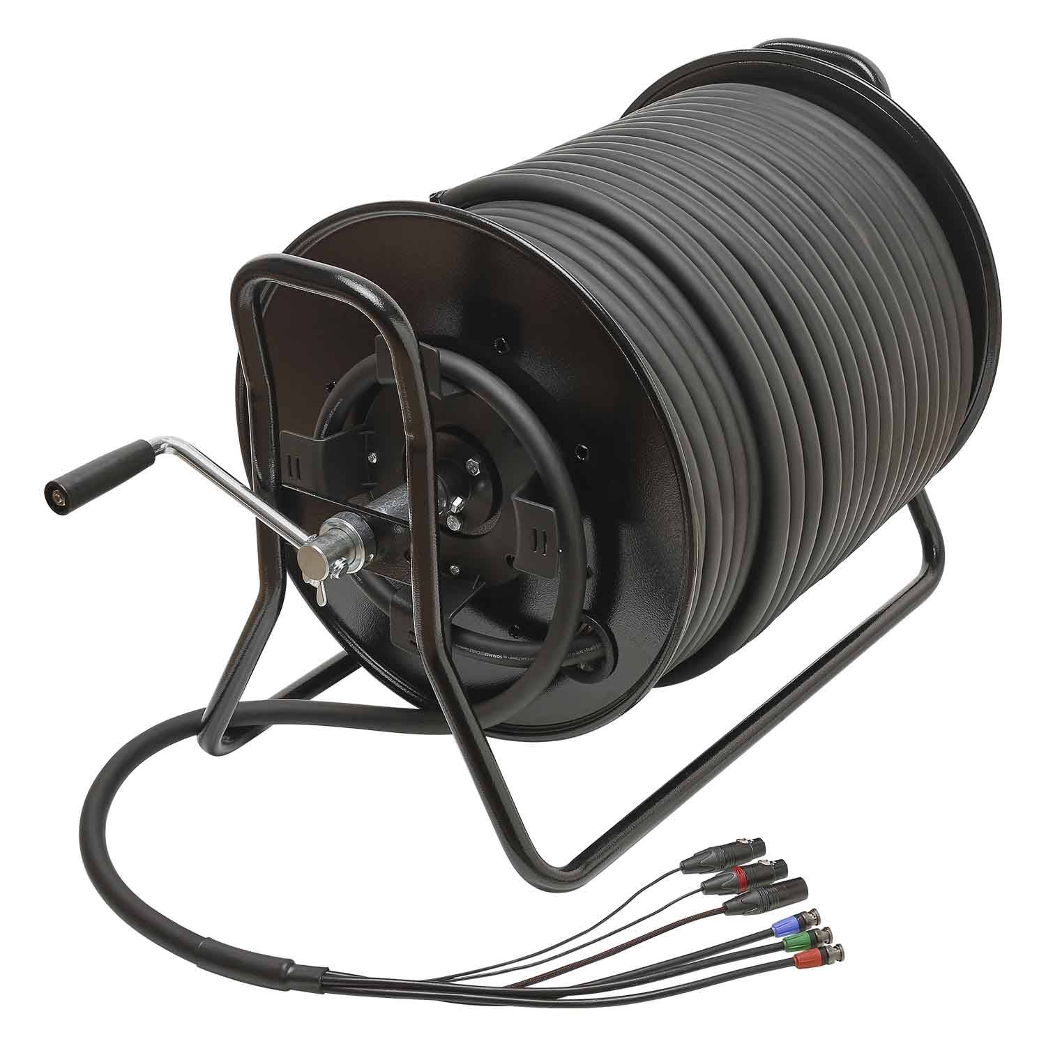 Hybrid Kabel | 3 x BNC + 2 x XLR 3-pol + XLR 4-pol male / 3 x BNC + 2 x XLR 3-pol + XLR 4-pol female, NEUTRIK®