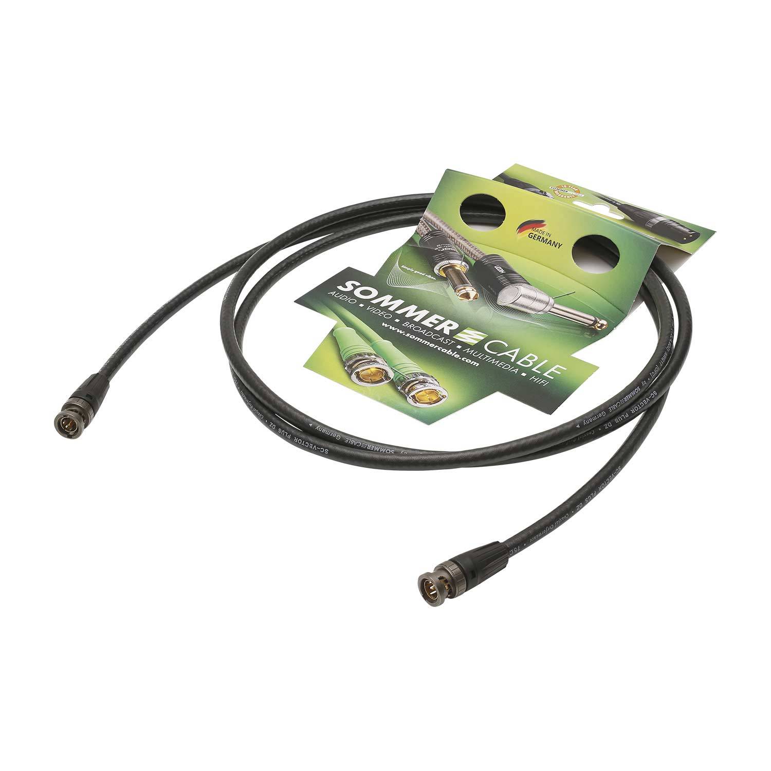Video-Patchkabel 3G SC-Vector PLUS 1.2/4.8 DZ, 1 x 0,88 mm² | BNC / BNC, NEUTRIK®