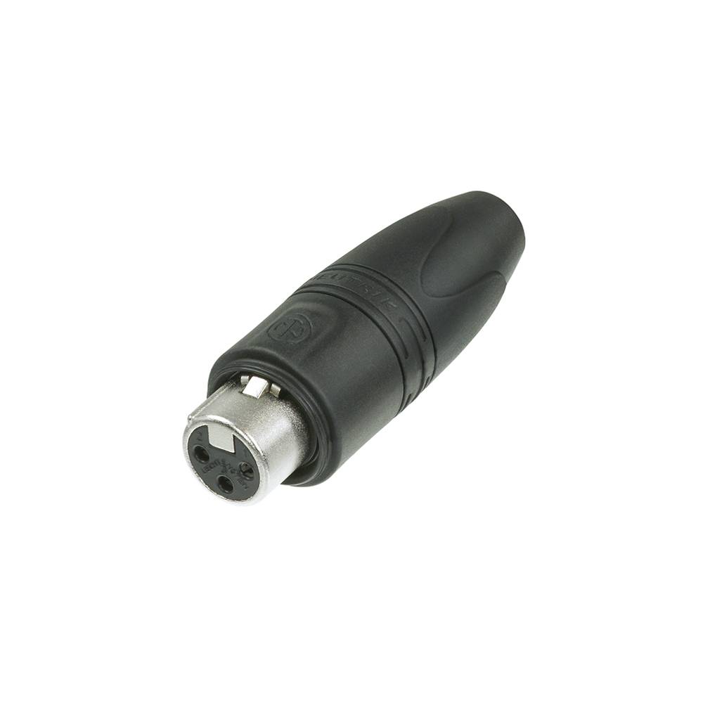 NEUTRIK® XLR, 3-pol , Metall-, Löttechnik-Kabelbuchse, vergoldete(r) Kontakt(e), gerade, nickel