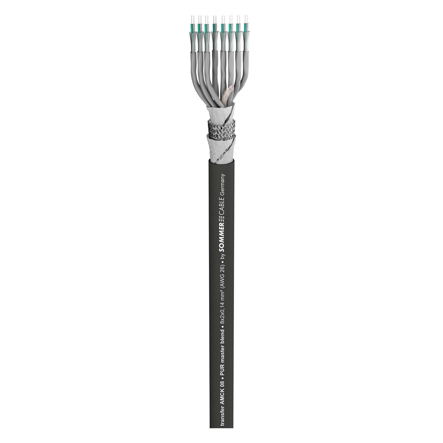 Multipair SC-Transfer AMCK; PUR Master-Blend; schwarz | 2 x 0,14 mm² x Paarzahl