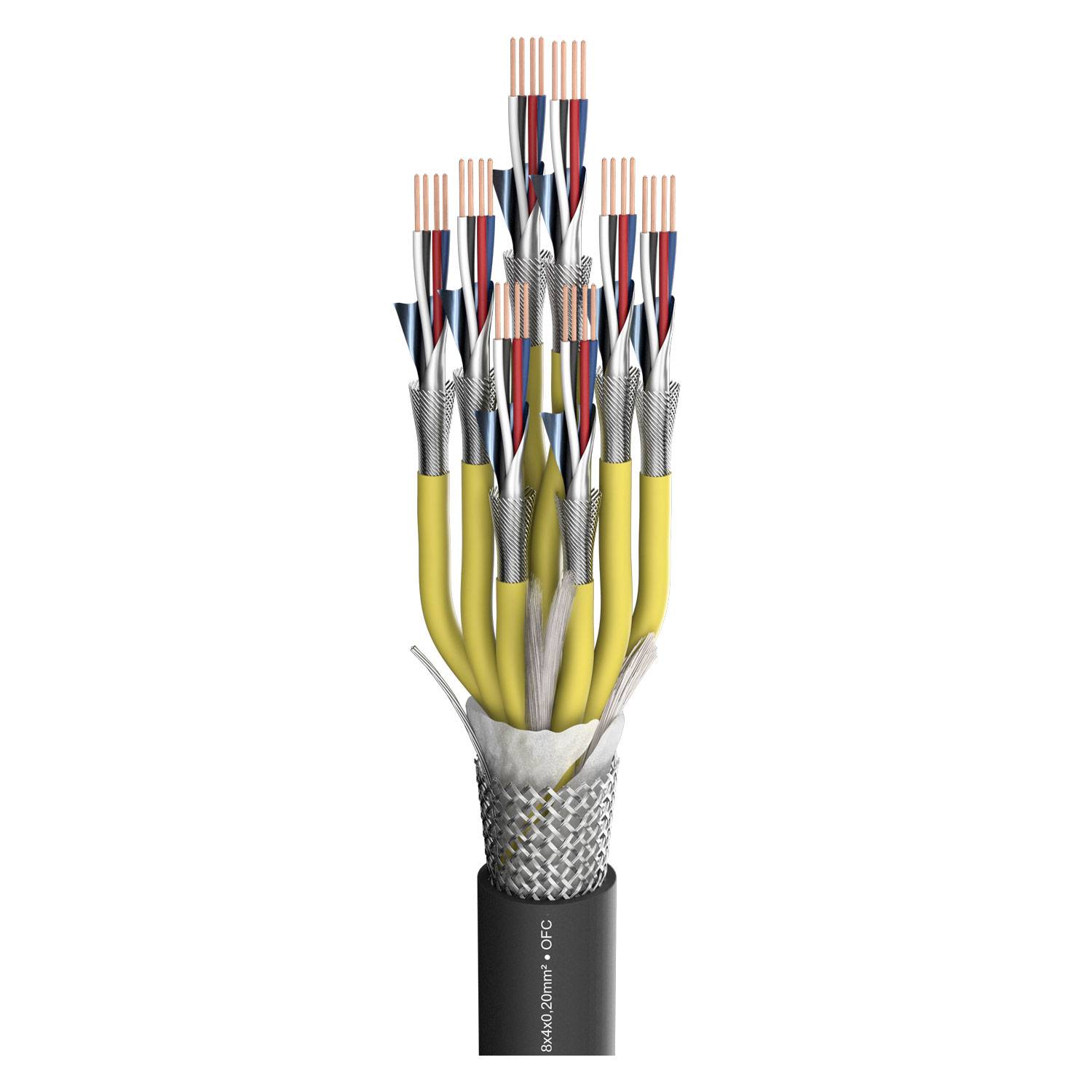 Multipair SC-Pegasus CMCK; S-PVC; schwarz | 4 x 0,20 mm² x Paarzahl