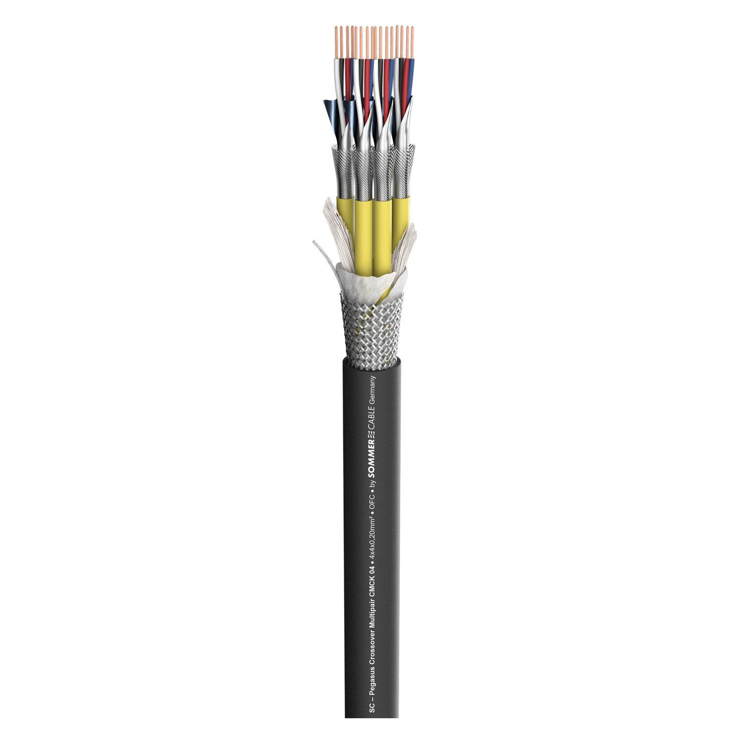 Multipair SC-Pegasus CMCK; S-PVC; schwarz | 4 x 0,20 mm² x Paarzahl