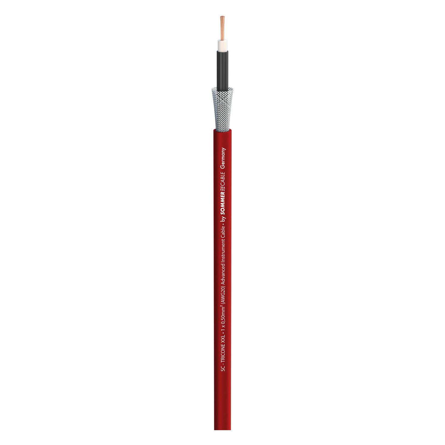 Instrumentenkabel Tricone® XXL; 1 x 0,50 mm²; LLC (Long Life Compound) Ø 5,90 mm; rot
