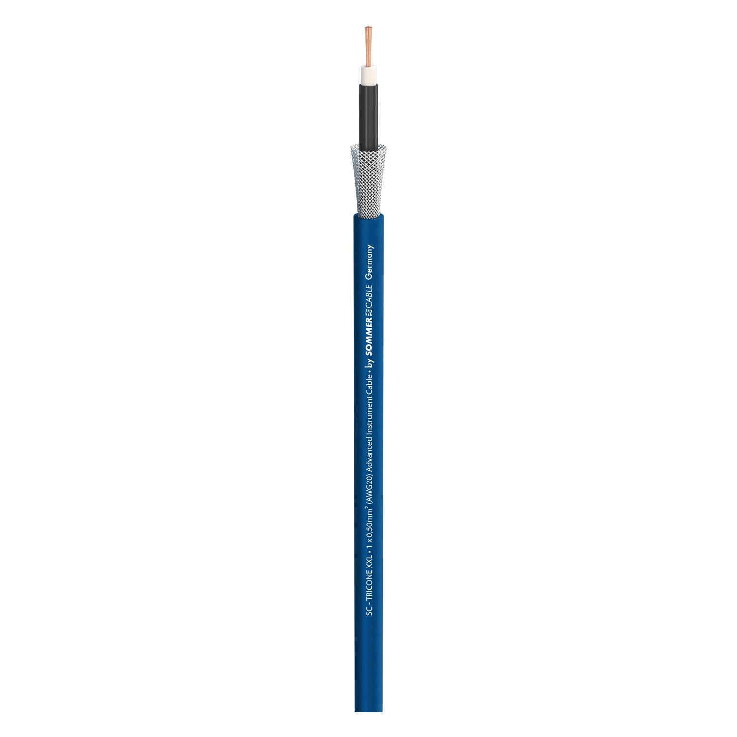 Instrumentenkabel Tricone® XXL; 1 x 0,50 mm²; LLC (Long Life Compound) Ø 5,90 mm; blau