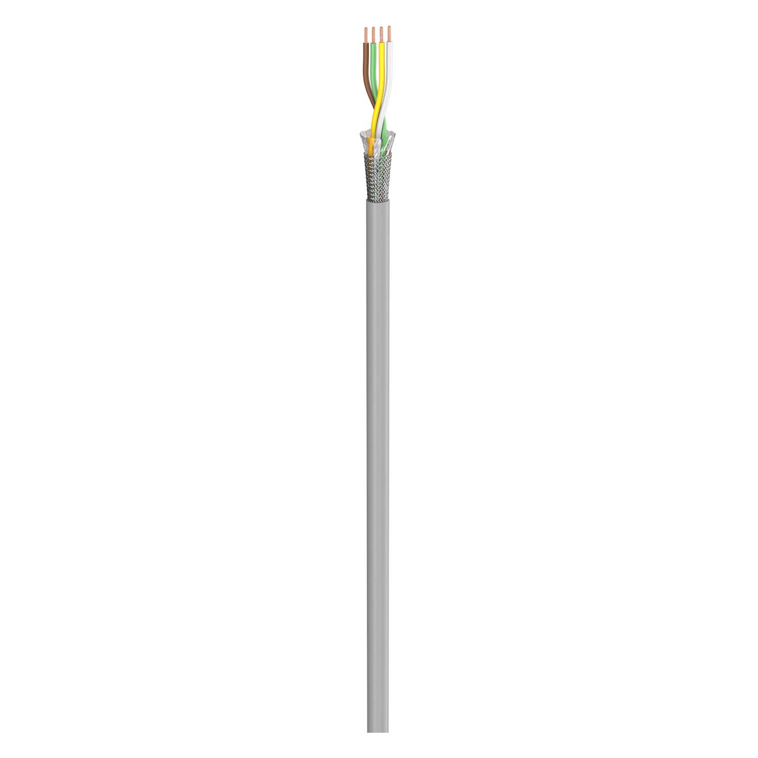 Steuerleitung SC-Control Flex; 4 x0.25 mm²; PVC, flammwidrig, Ø 4,70 mm; grau; Eca