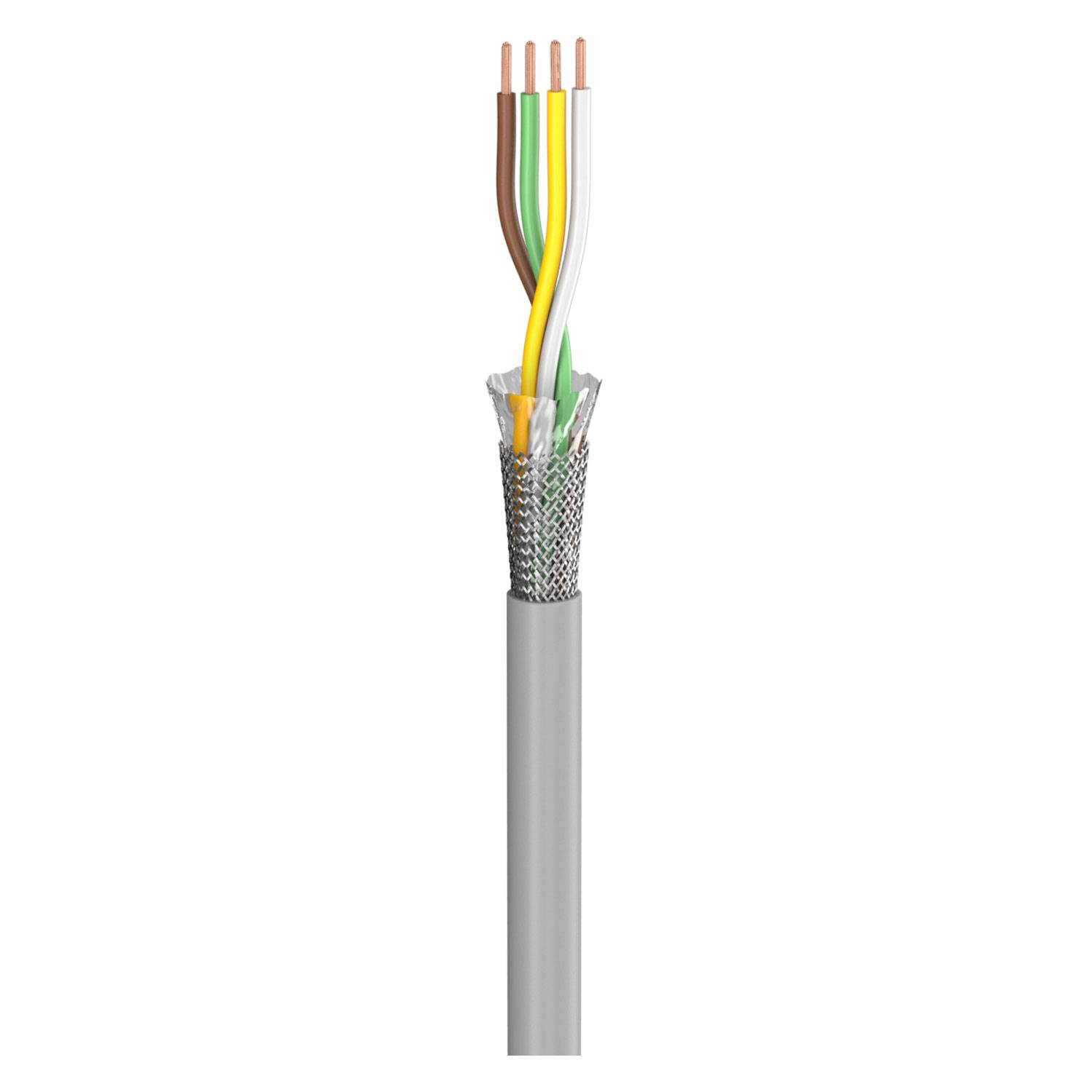 Steuerleitung SC-Control Flex; 4 x0.75 mm²; PVC, flammwidrig, Ø 7,00 mm; grau; Eca