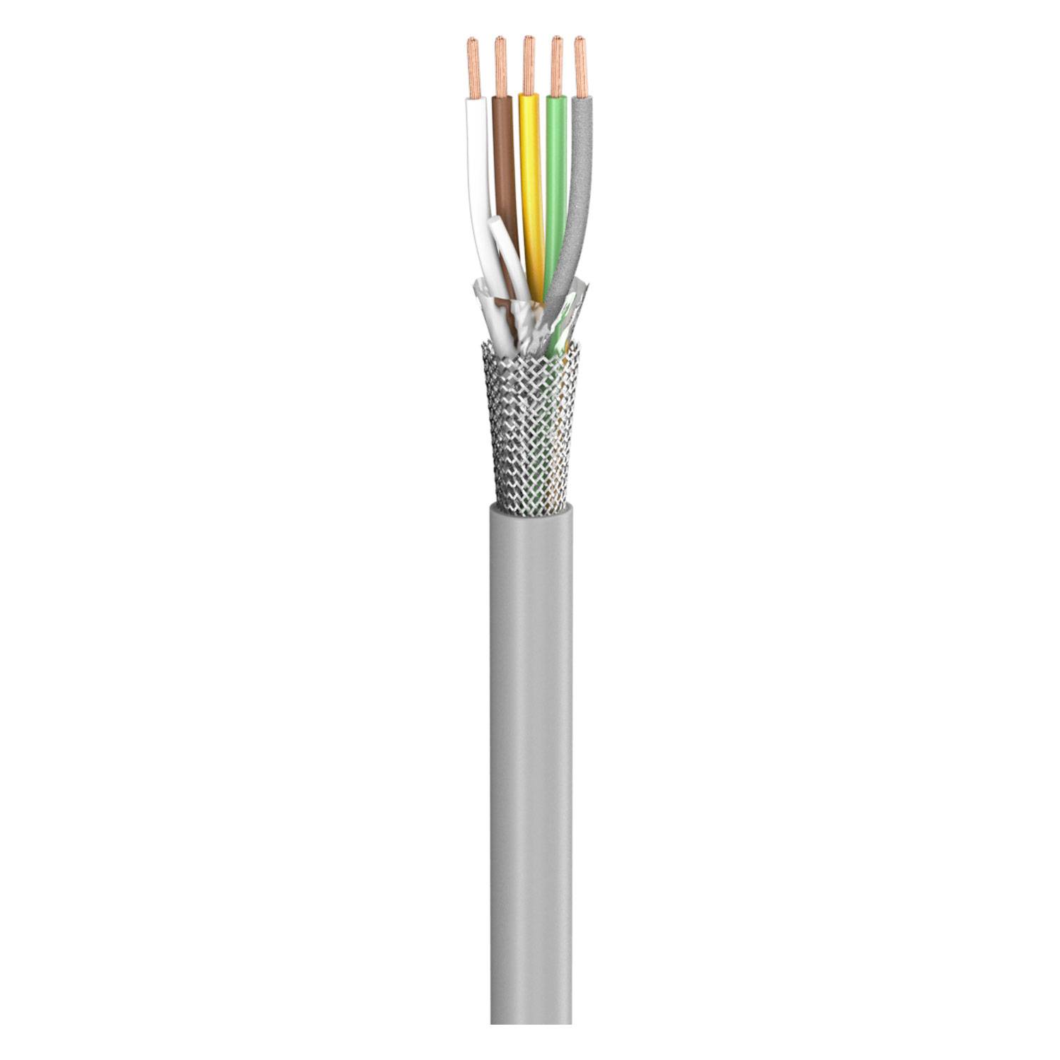 Steuerleitung SC-Control Flex; 5 x0.14 mm²; PVC, flammwidrig, Ø 4,50 mm; grau; Eca