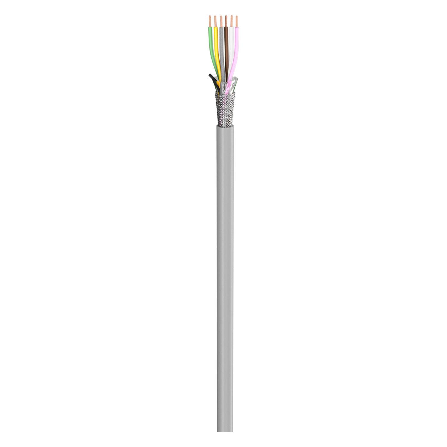 Steuerleitung SC-Control Flex; 6 x0,25 mm²; PVC, flammwidrig, Ø 5,70 mm; grau; Eca