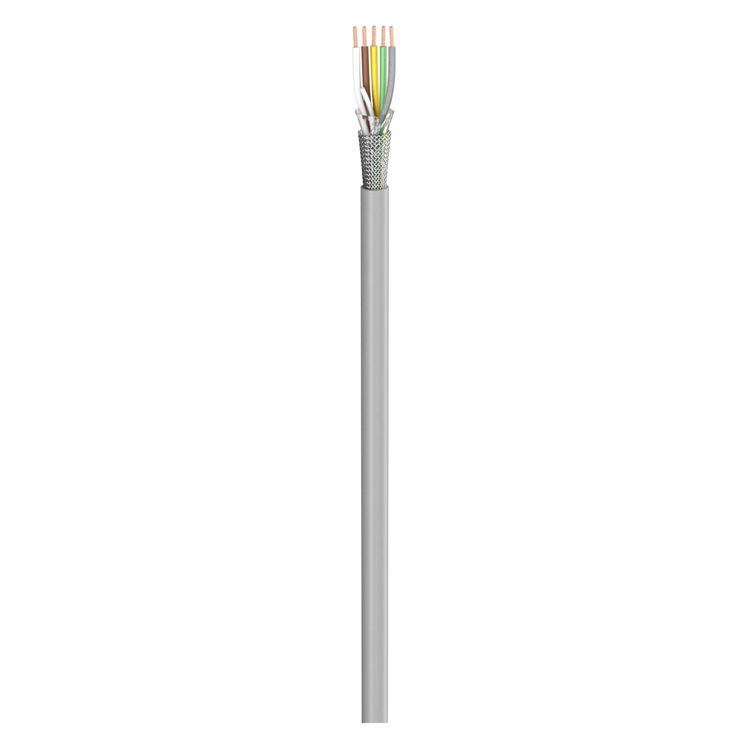 Steuerleitung SC-Control Flex; 5 x0.25 mm²; PVC, flammwidrig, Ø 5,40 mm; grau; Eca
