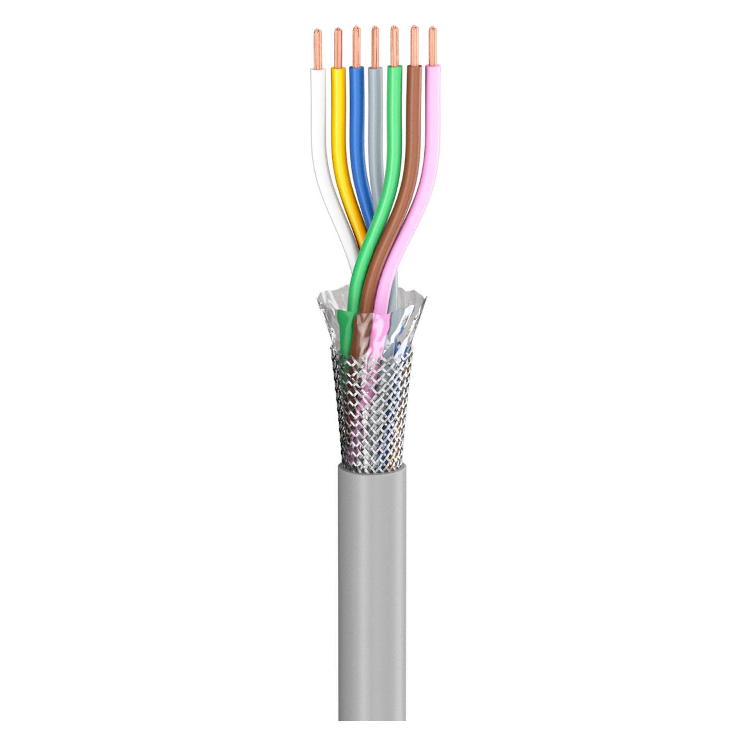 Steuerleitung SC-Control Flex; 7 x0.50 mm²; PVC, flammwidrig, Ø 7,20 mm; grau; Eca