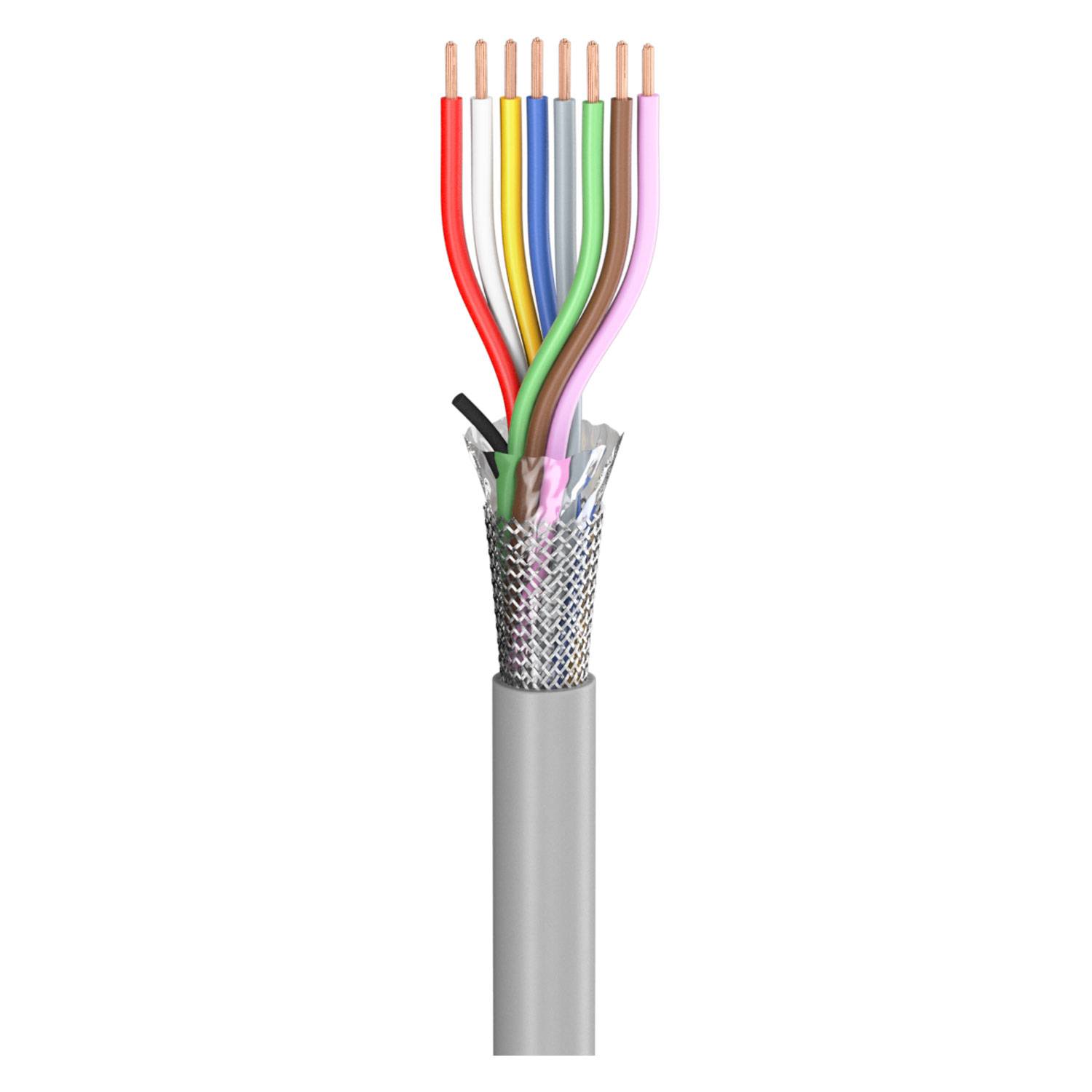 Steuerleitung SC-Control Flex; 8 x0.34 mm²; PVC, flammwidrig, Ø 7,00 mm; grau; Eca