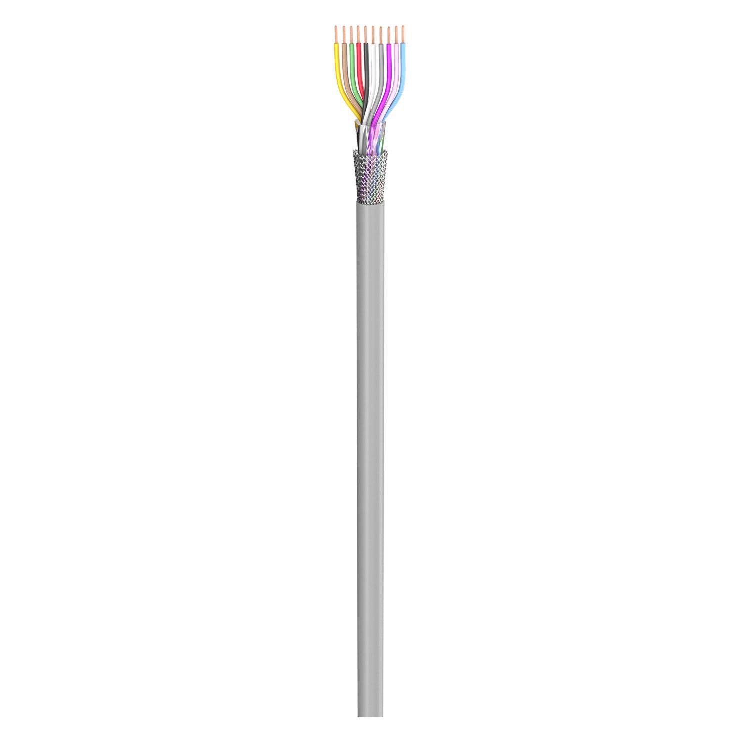 Steuerleitung SC-Control Flex; 10 x0.14 mm²; PVC, flammwidrig, Ø 6,10 mm; grau; Eca