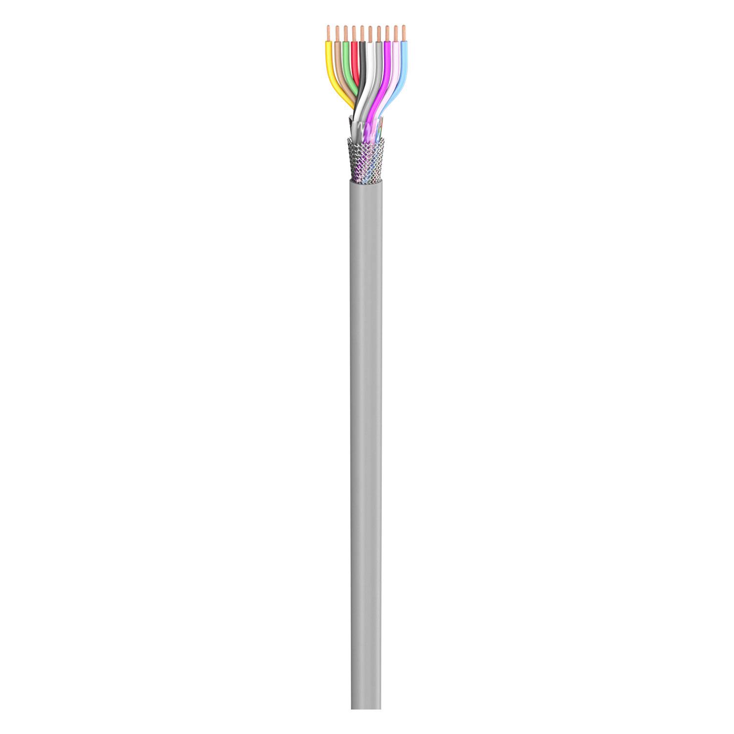 Steuerleitung SC-Control Flex; 10 x0.34 mm²; PVC, flammwidrig, Ø 7,70 mm; grau; Eca